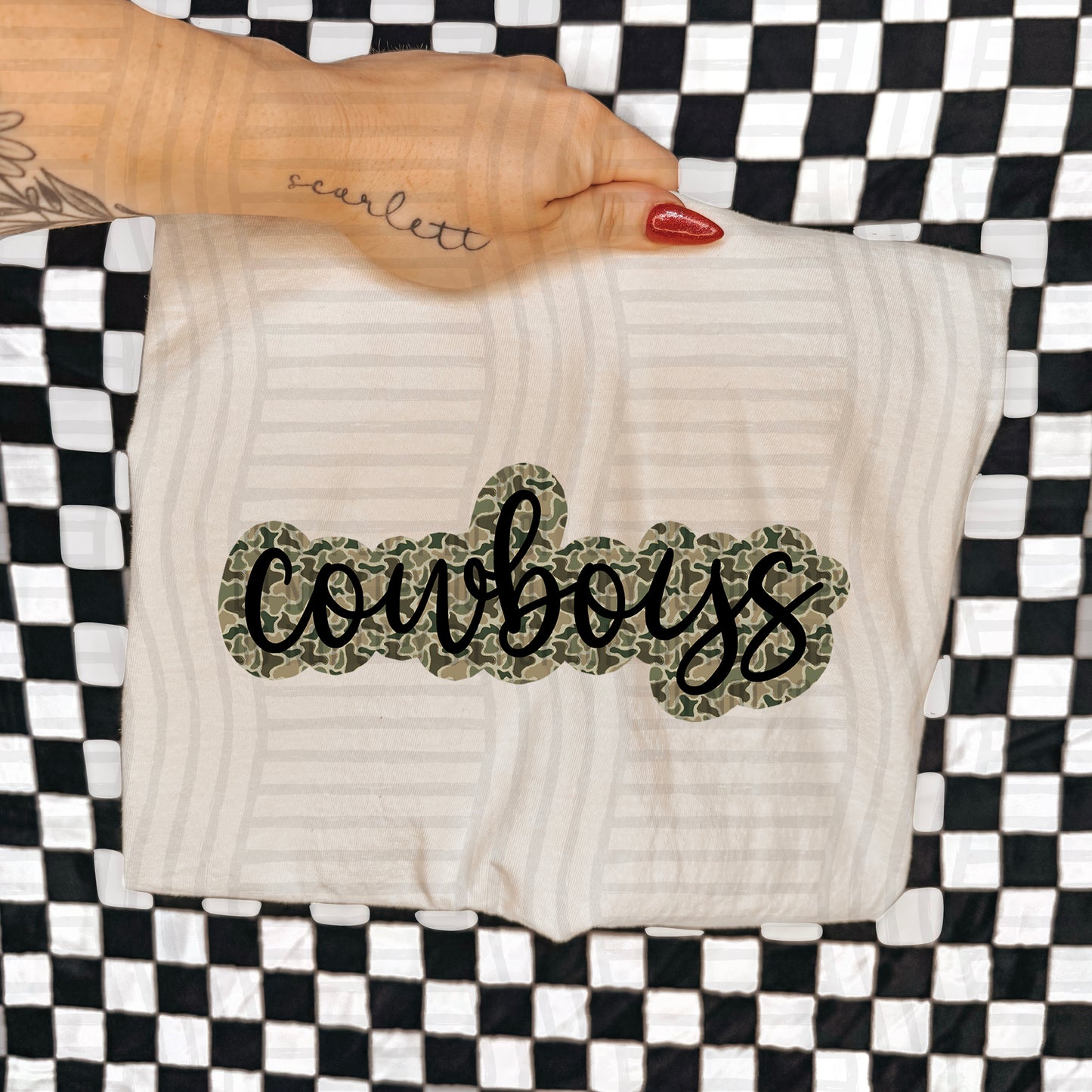CAMO OUTLINE MASCOT TEES