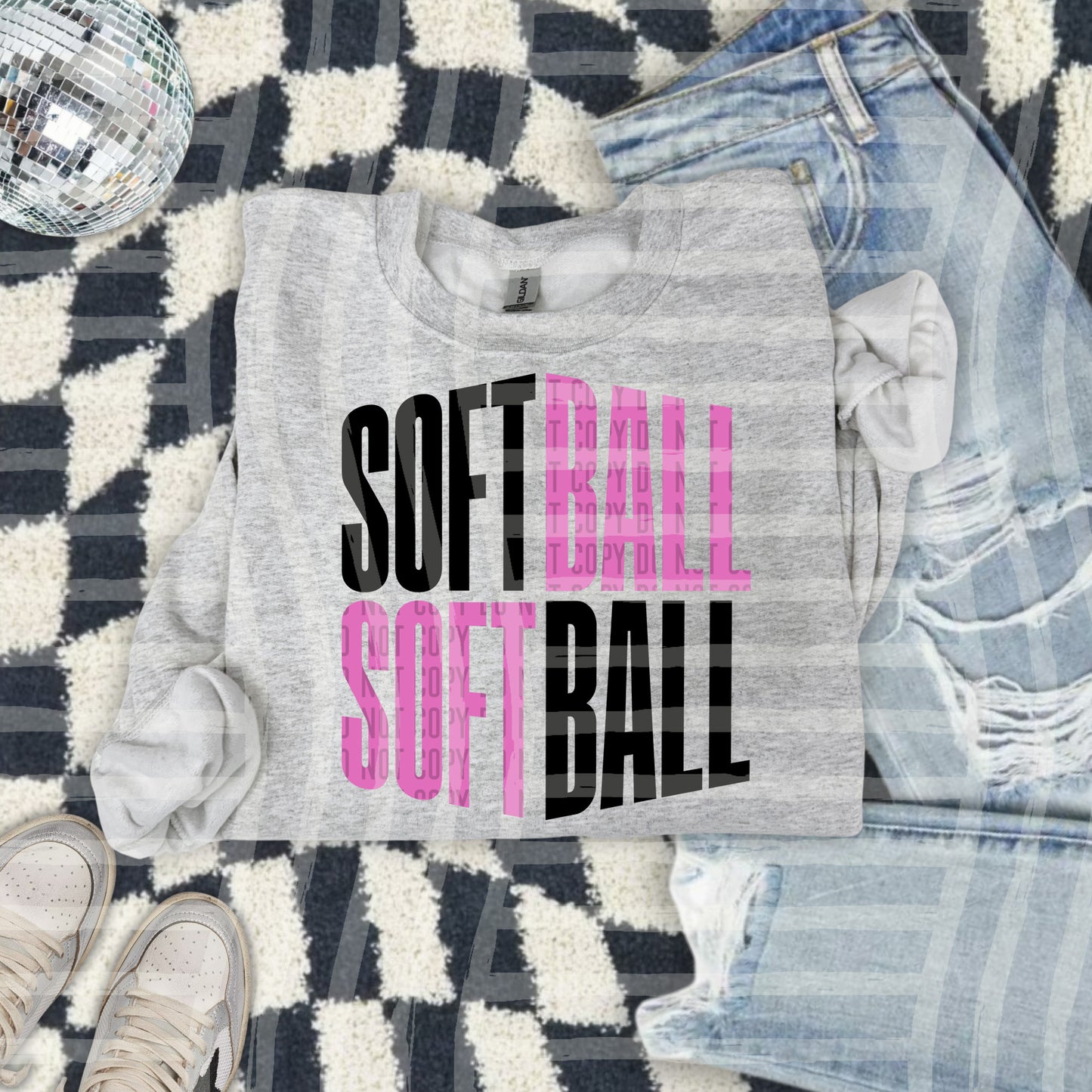 SOFTBALL WORD ART