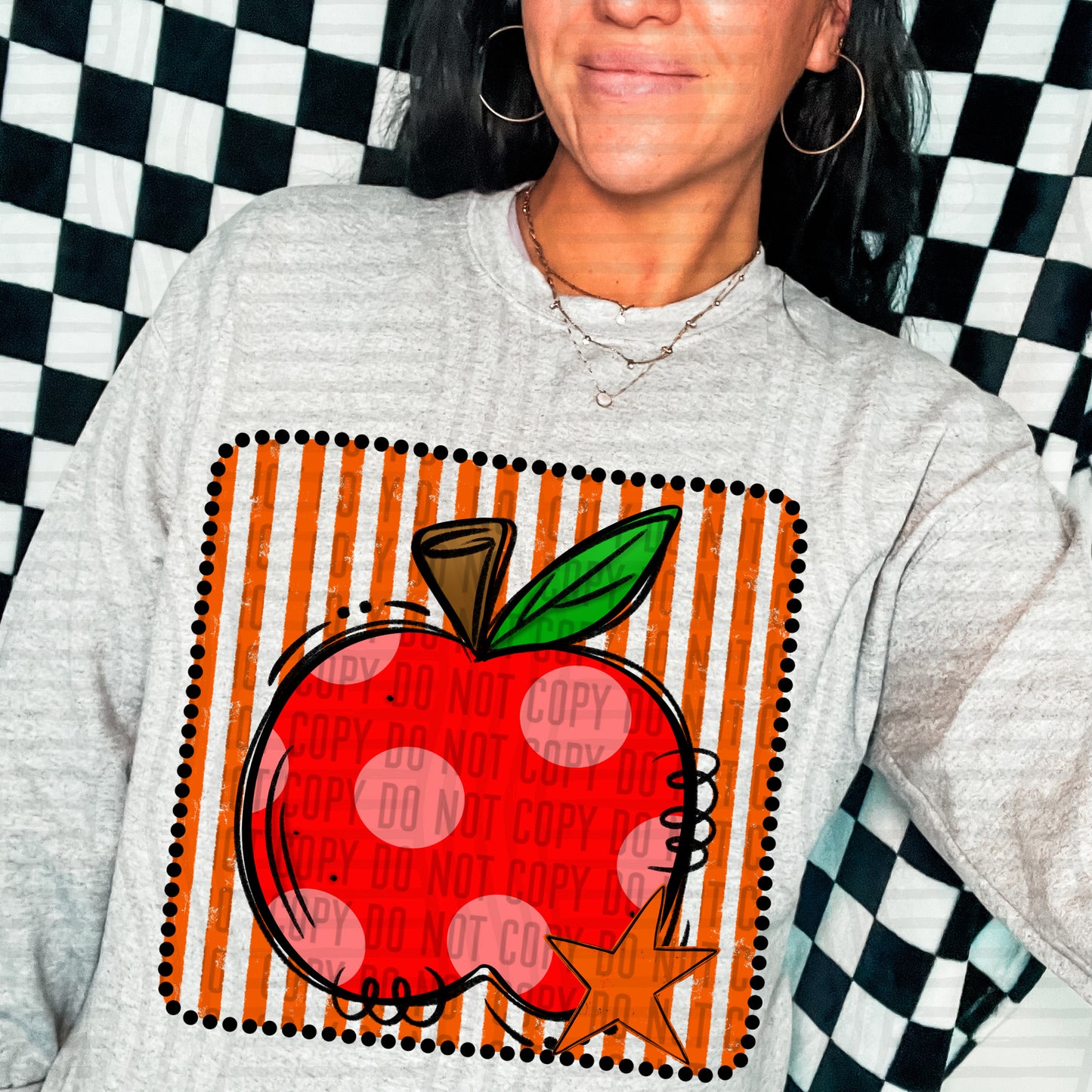 DISTRESSED APPLE TEE - MULTIPLE COLORS