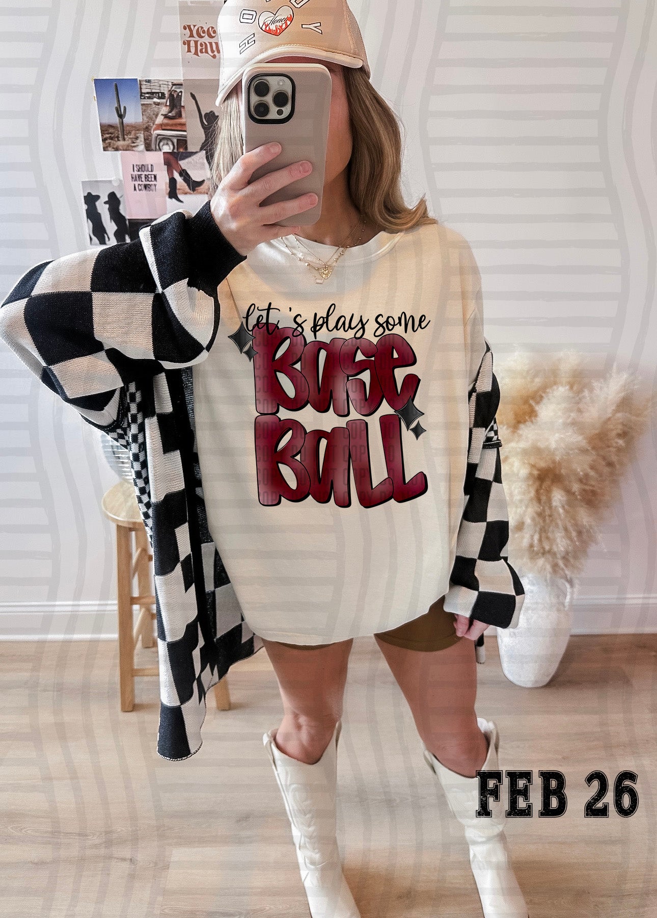 LET'S PLAY SOME BASEBALL TEE-VARIETY OF COLORS