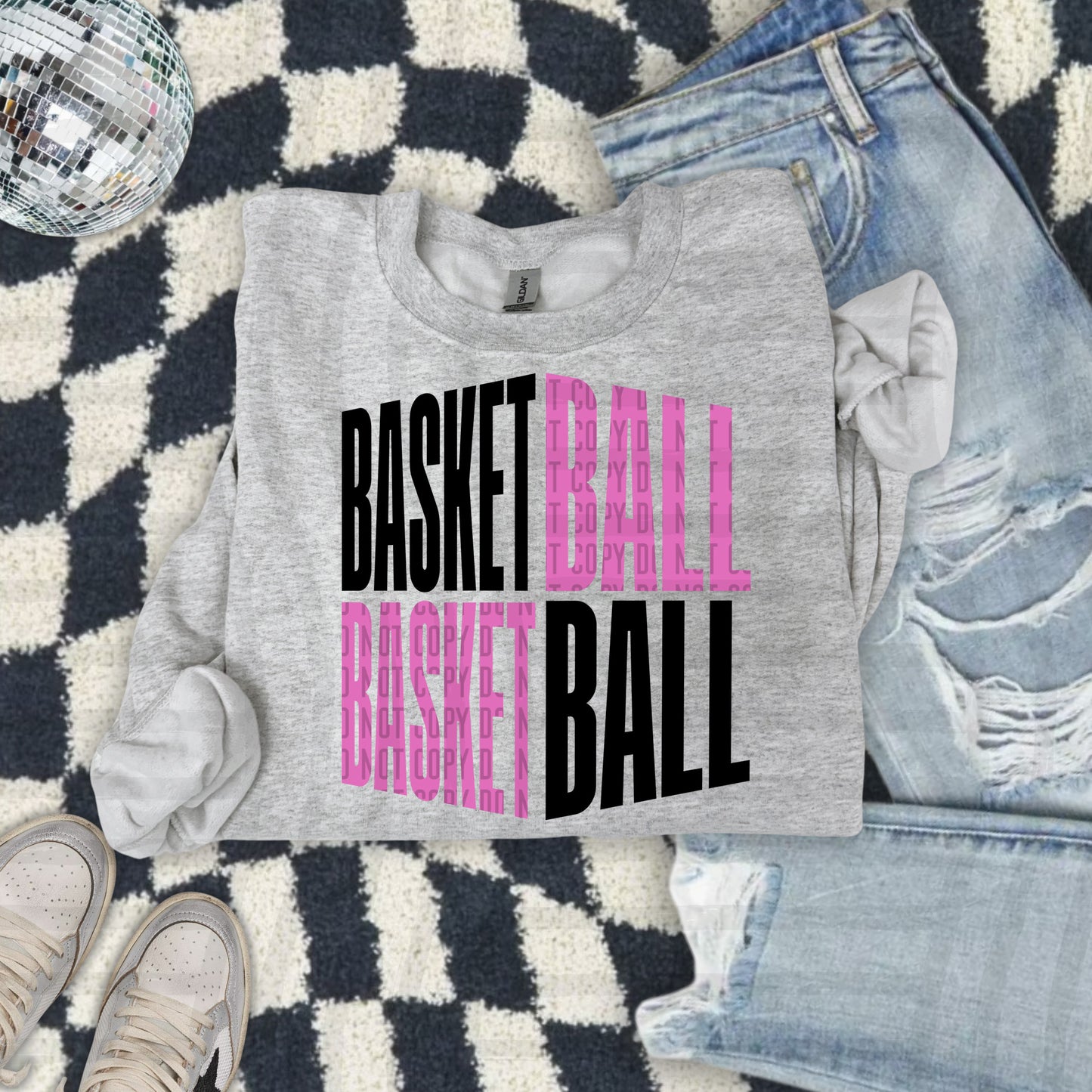 BASKETBALL WORD ART TEE