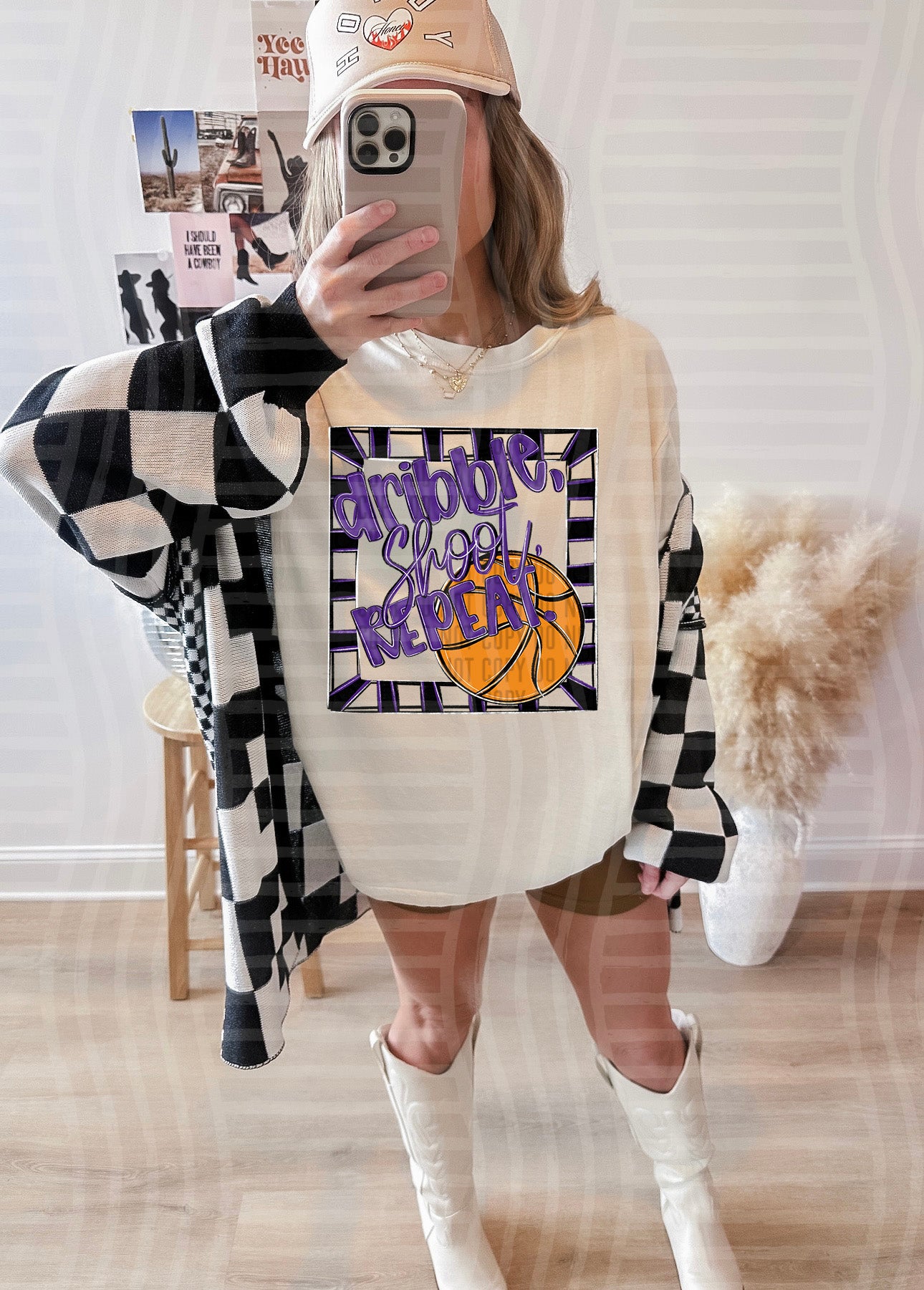 DRIBBLE SHOOT REPEAT TEE