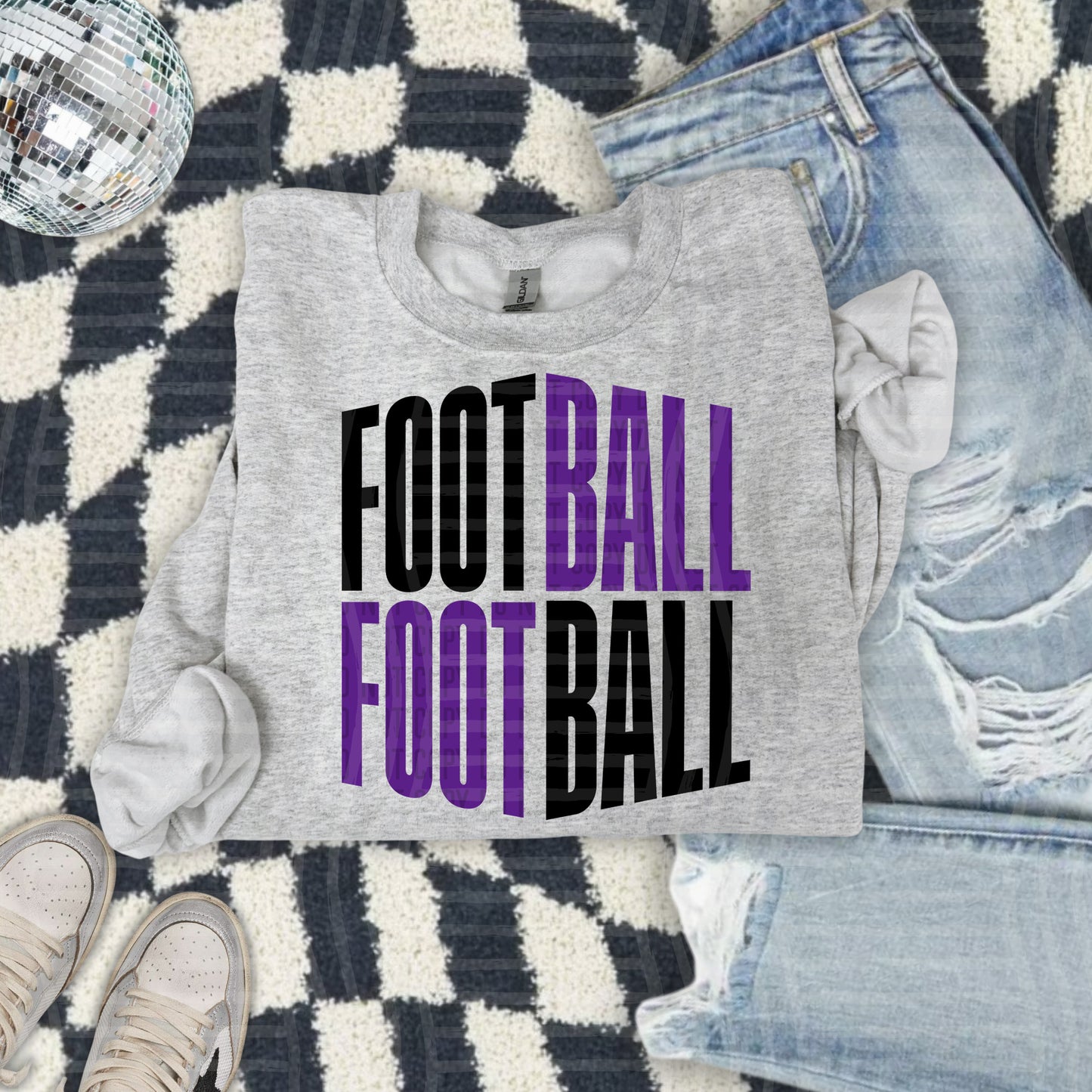 WORD ART FOOTBALL TEE