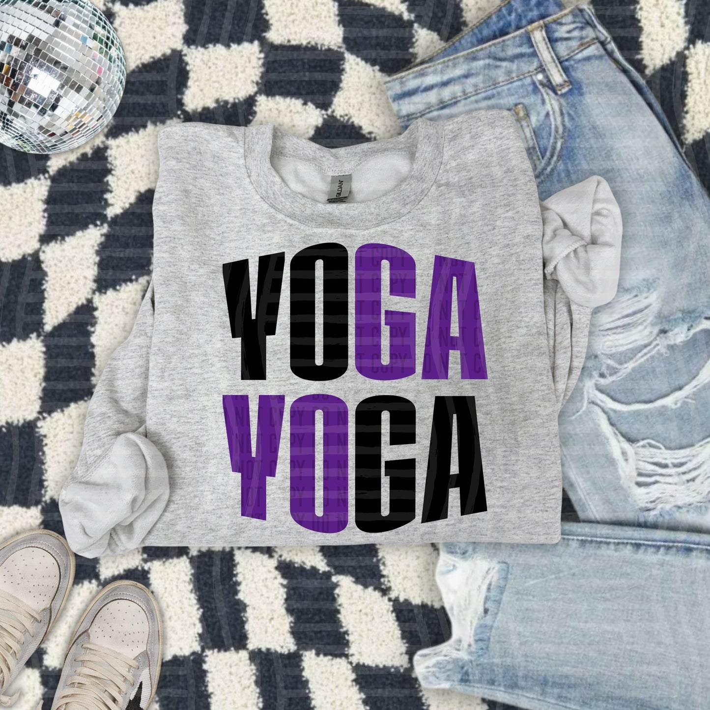 WORD ART YOGA TEE
