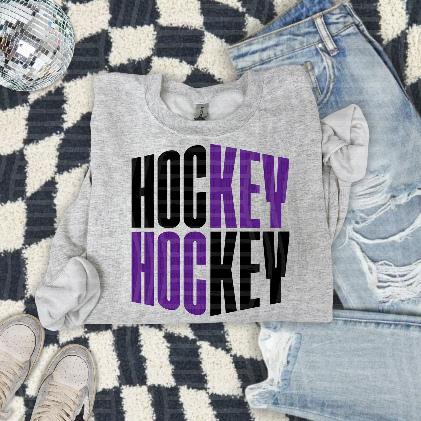 WORD ART HOCKEY TEE