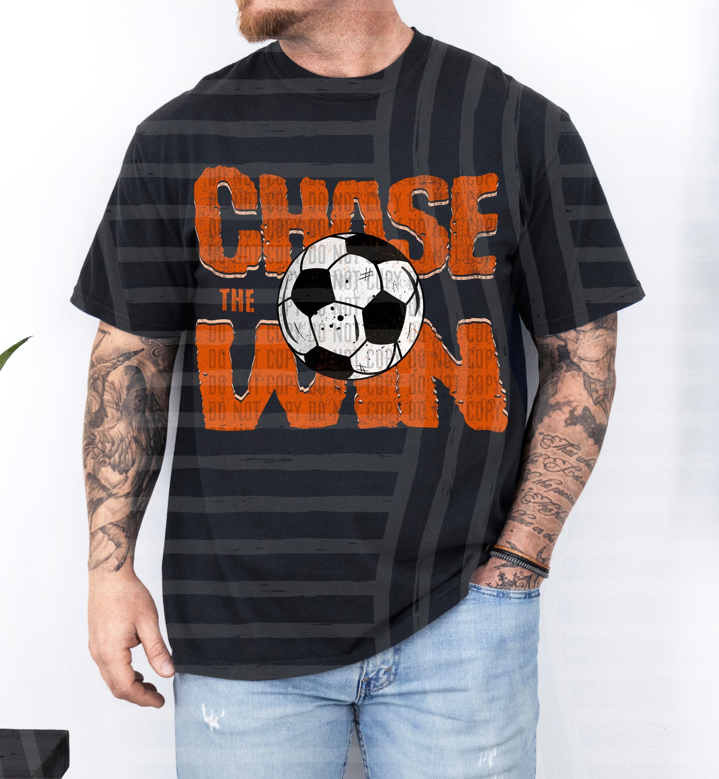 SOCCER -CHASE THE WIN TEE -VARIETY COLORS