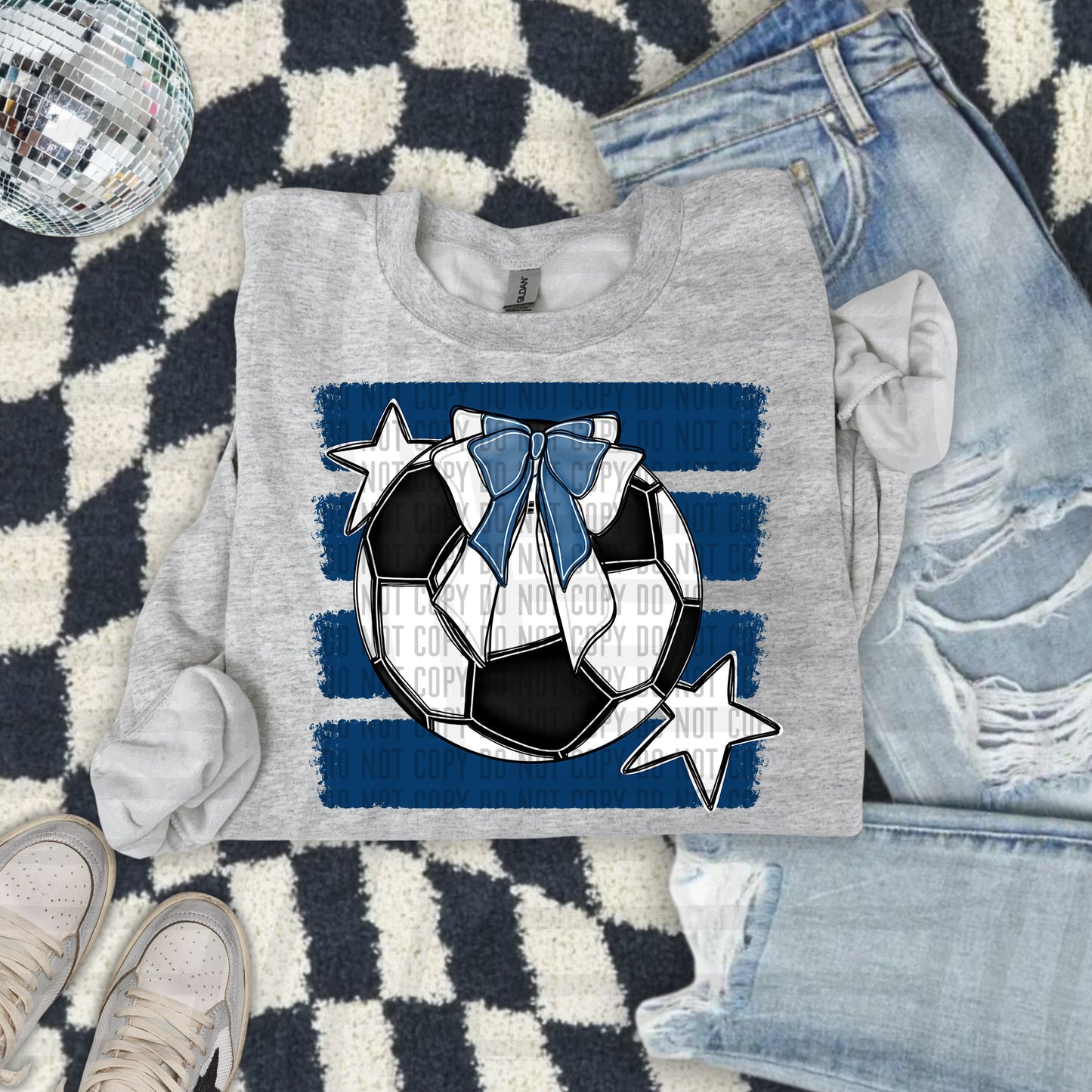 SOCCER BOW BOW TEES -25 COLORS