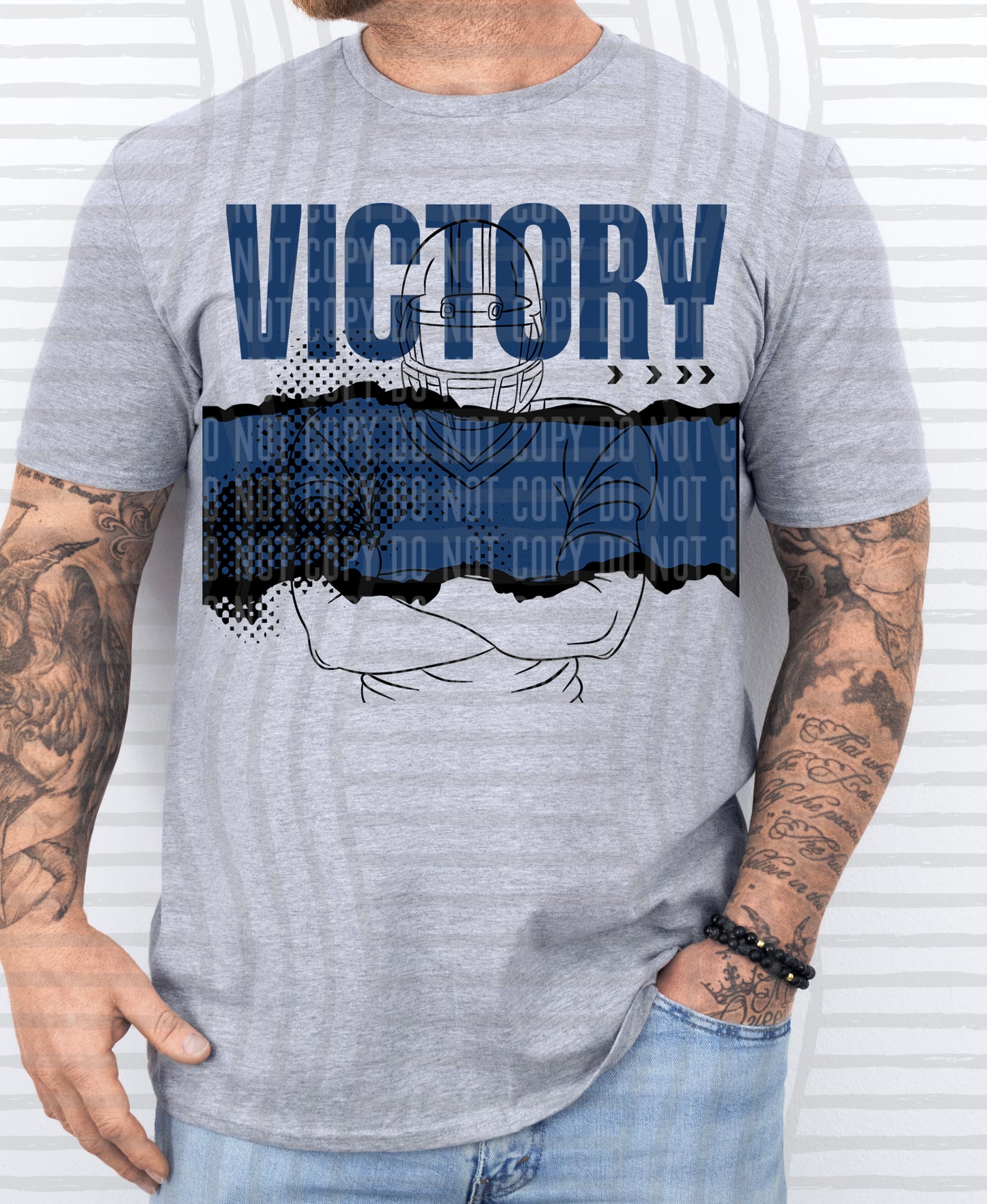 VICTORY FOOTBALL PLAYER TEES -25 COLORS