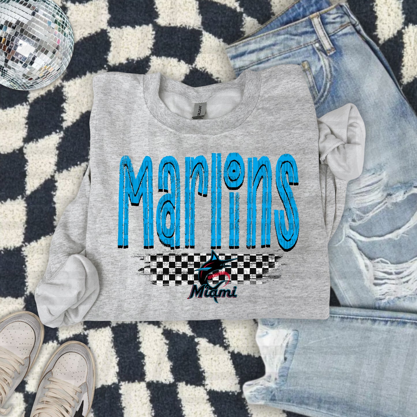 CHECKERED MLB TEES