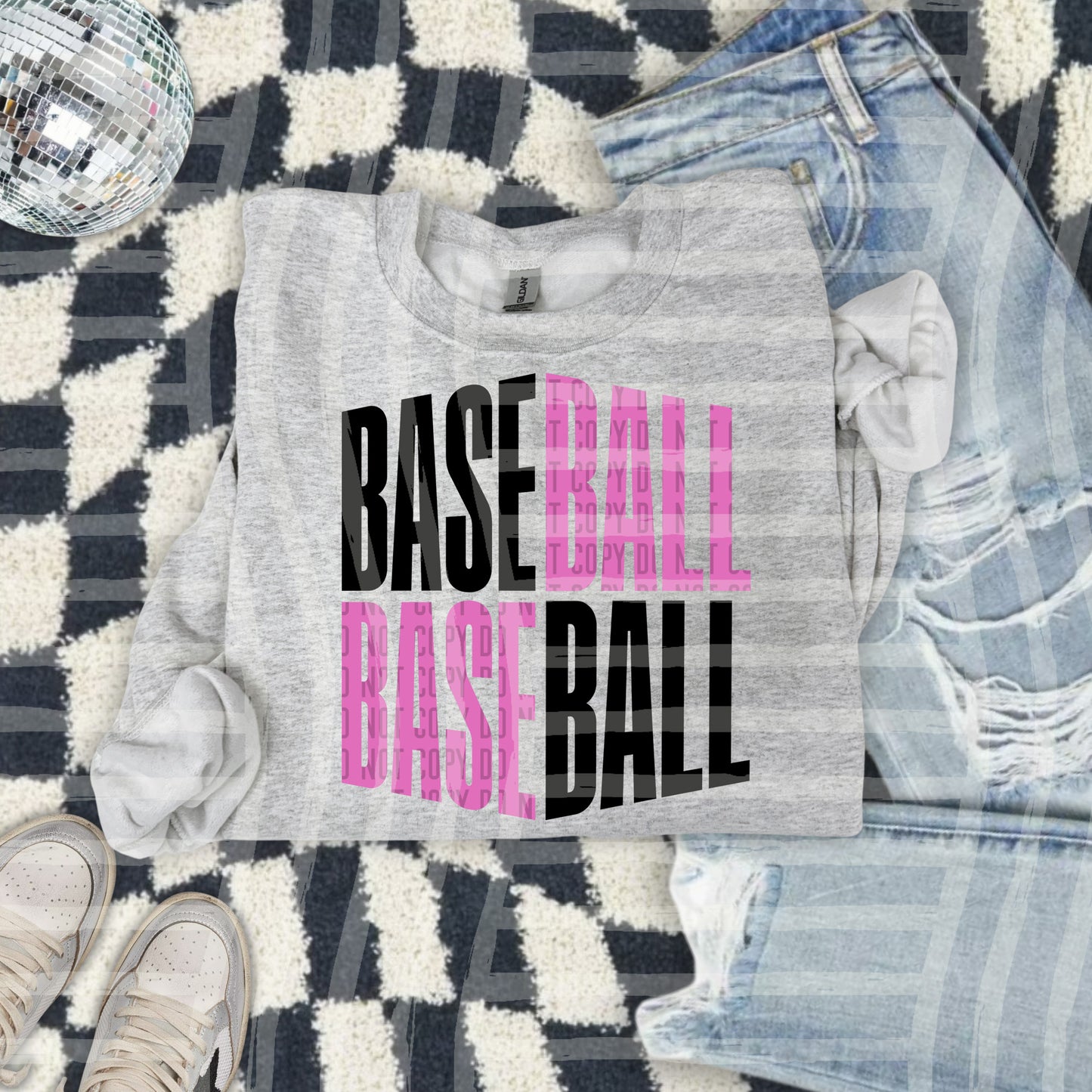 BASEBALL WORD ART TEE
