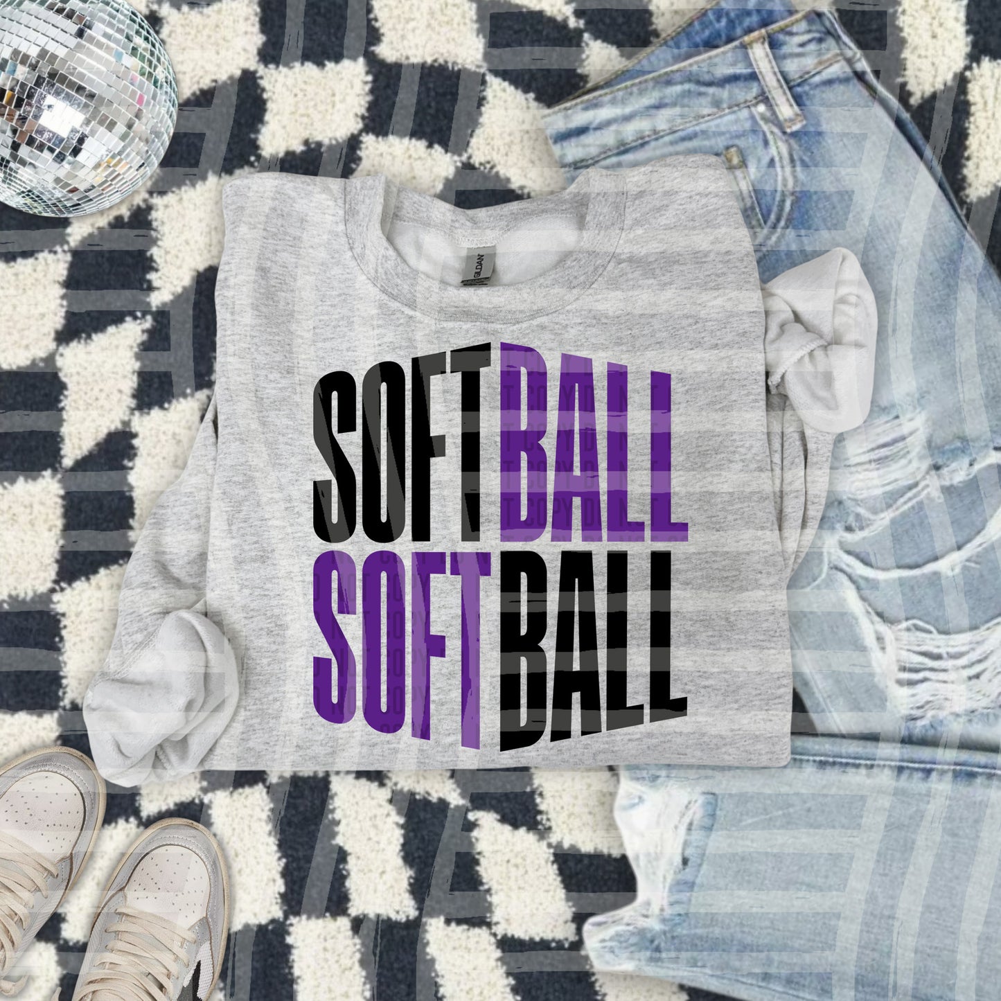 SOFTBALL WORD ART