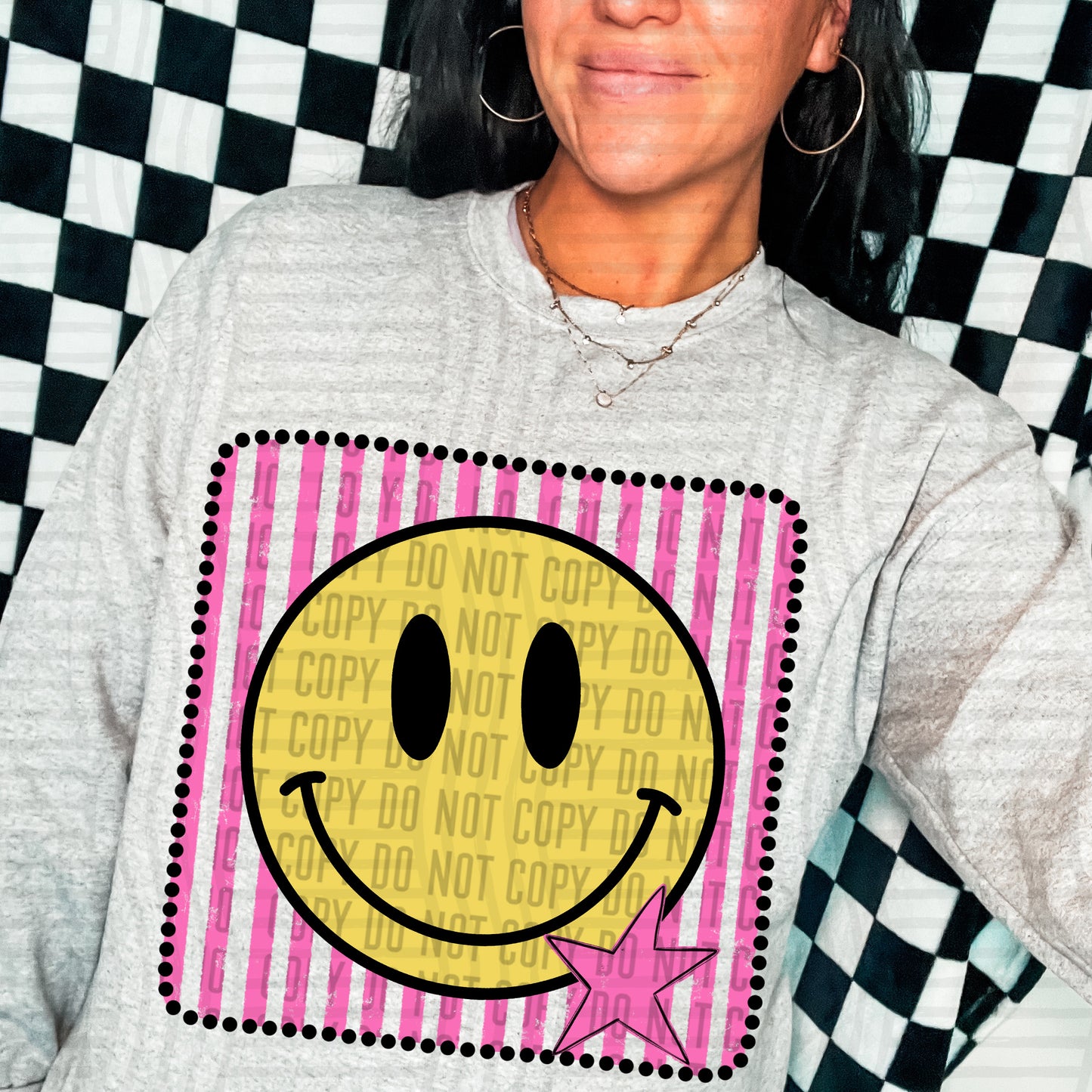 DISTRESSED SMILEY TEE - MULTIPLE COLORS
