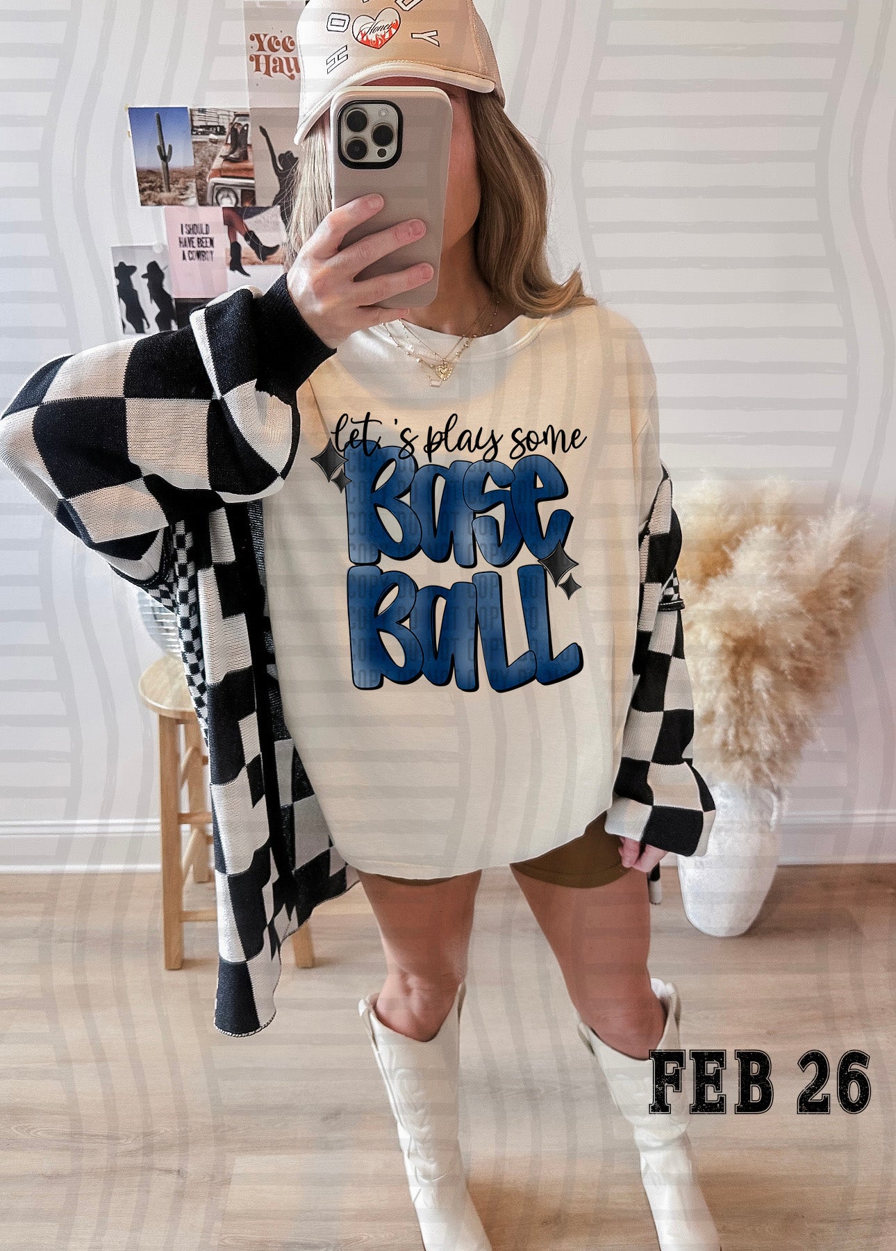 LET'S PLAY SOME BASEBALL TEE-VARIETY OF COLORS