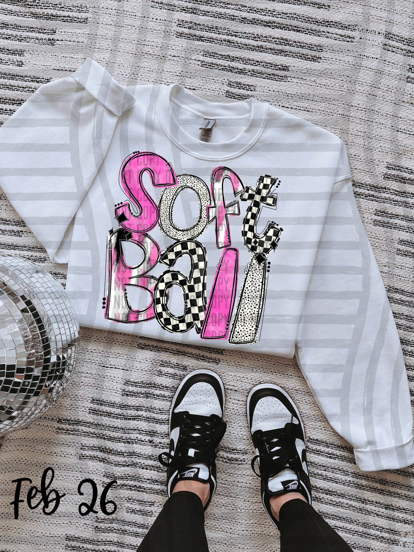 VARIETY COLOR SOFTBALL TEES