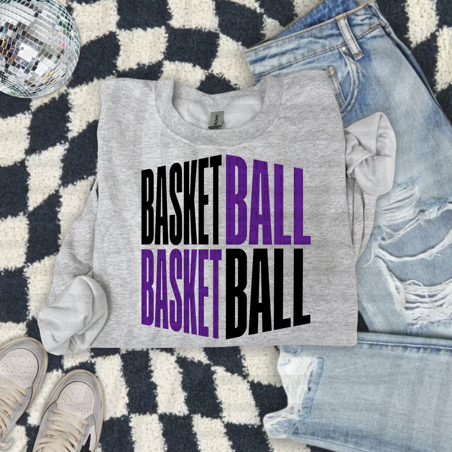 BASKETBALL WORD ART TEE