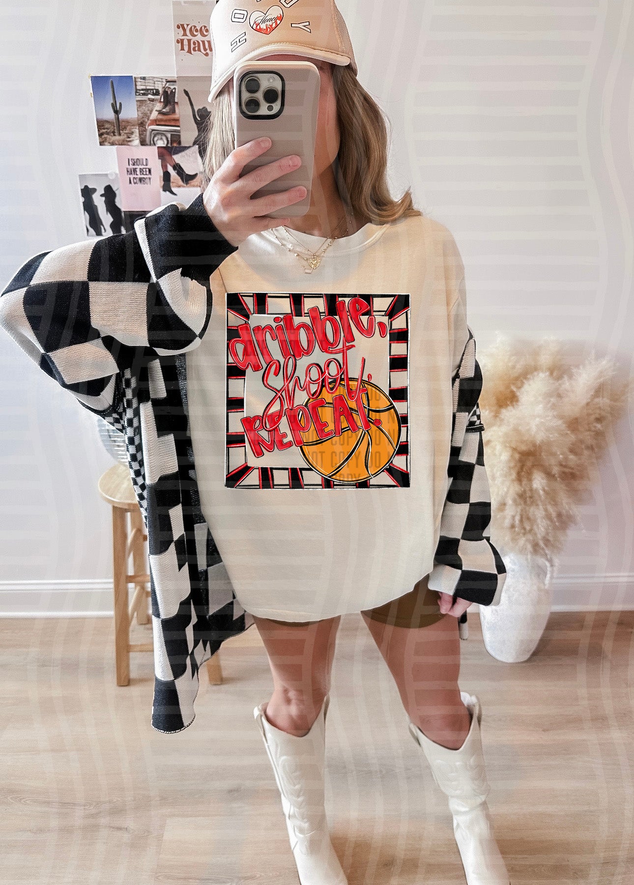 DRIBBLE SHOOT REPEAT TEE