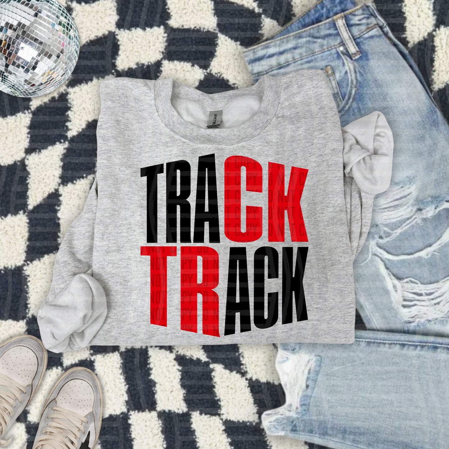 WORD ART TRACK TEE