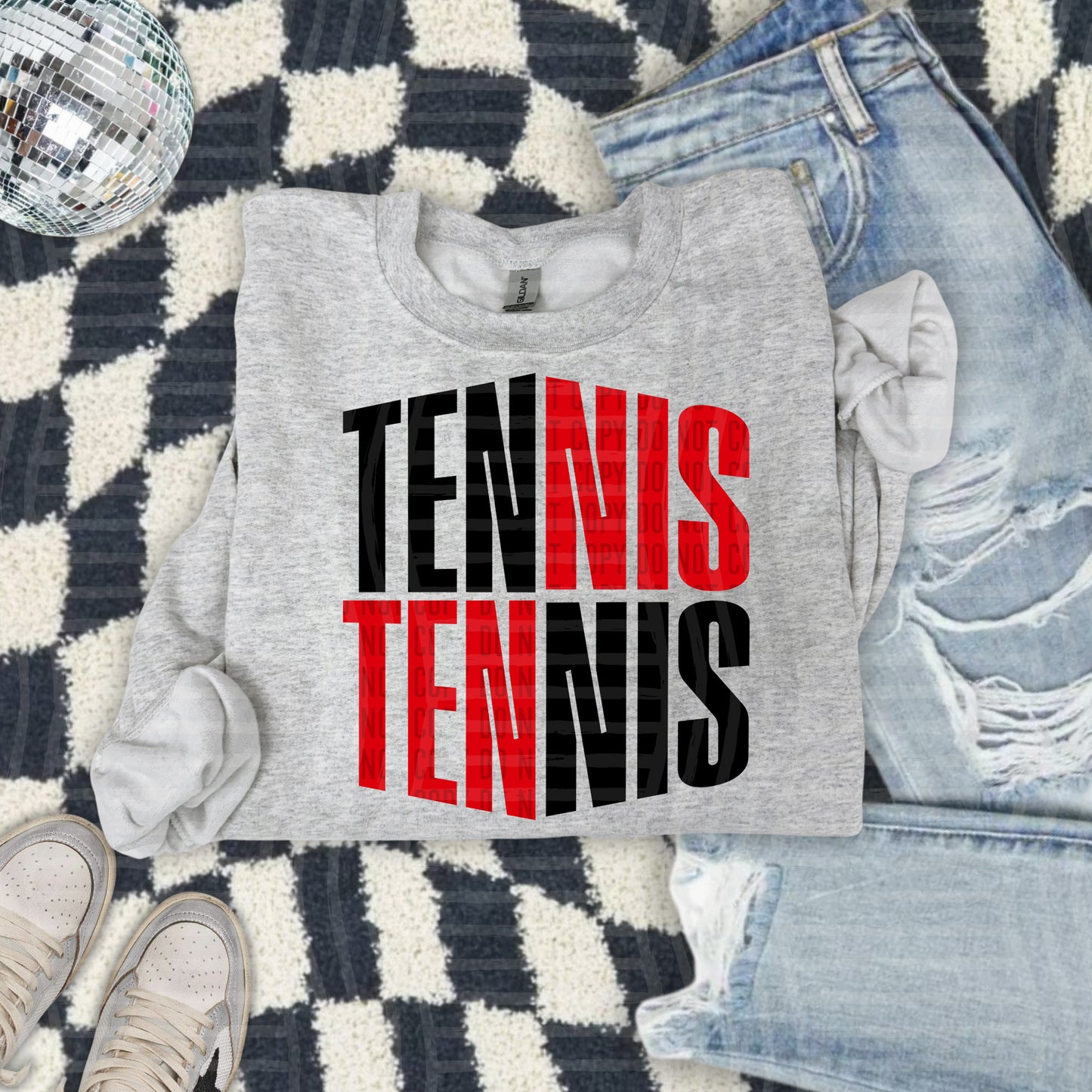WORD ART TENNIS TEE