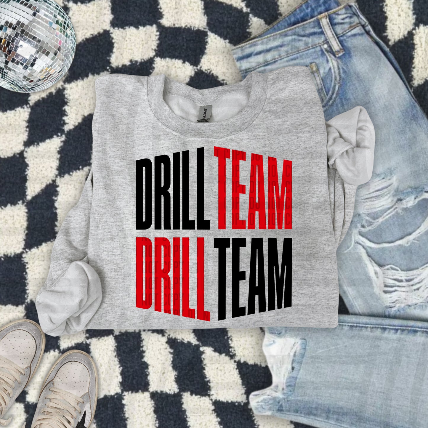 WORD ART DRILL TEAM TEE