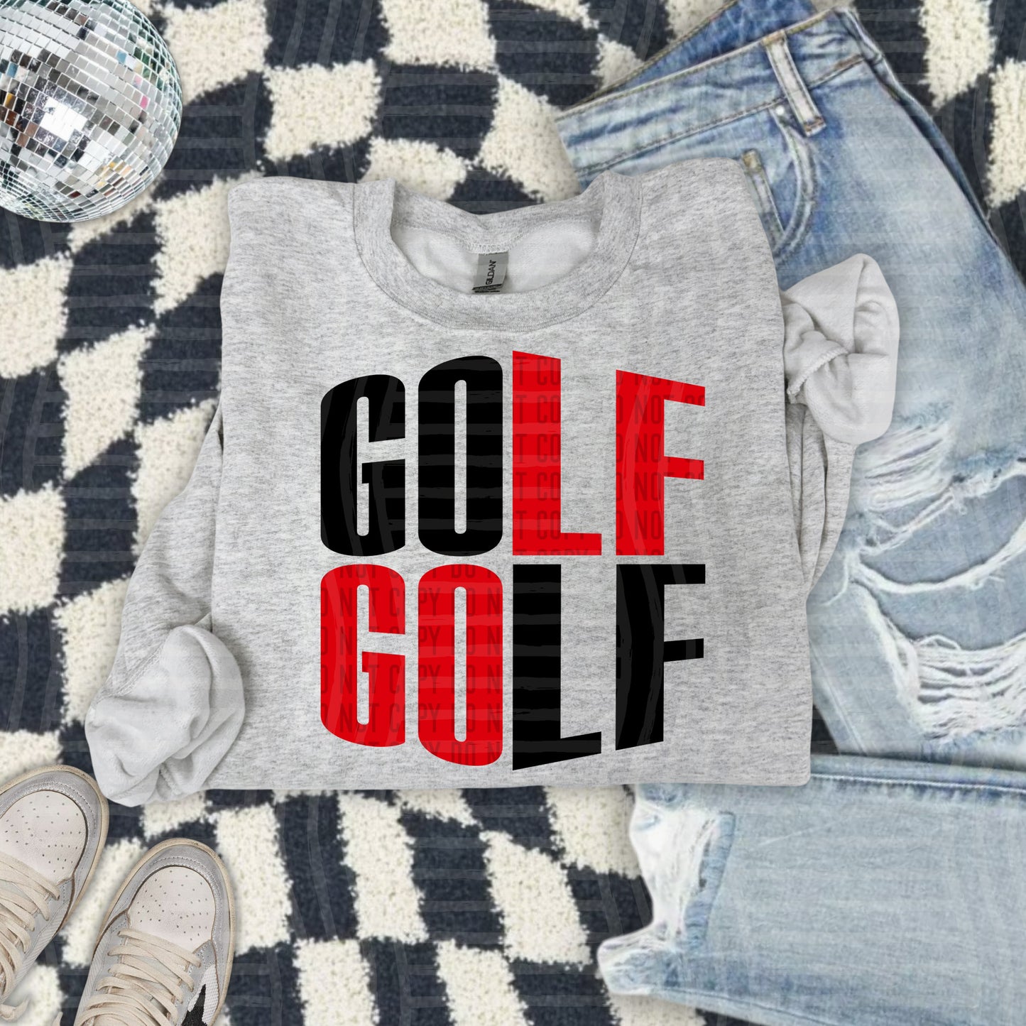 WORD ART GOLF TEE