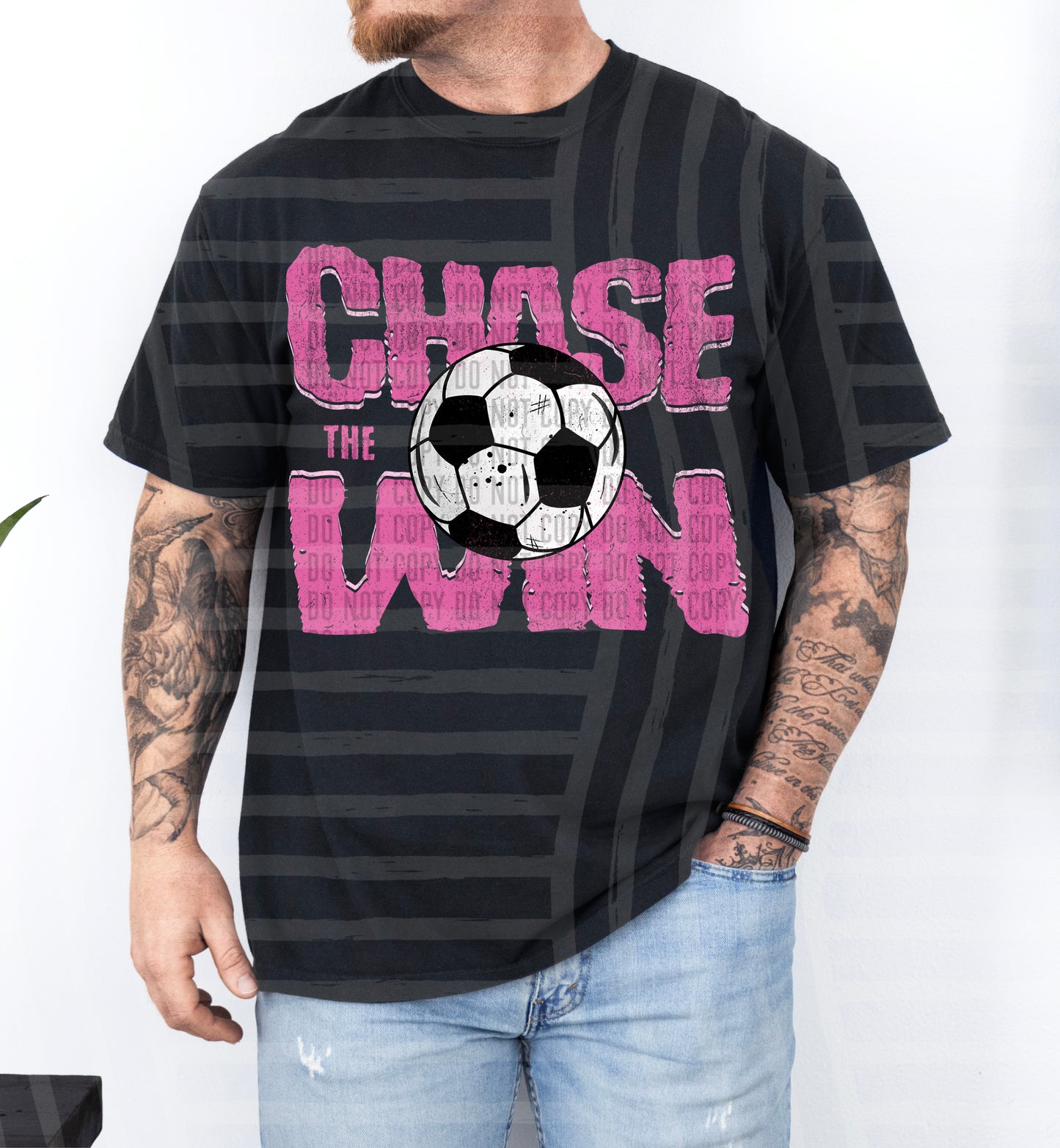SOCCER -CHASE THE WIN TEE -VARIETY COLORS
