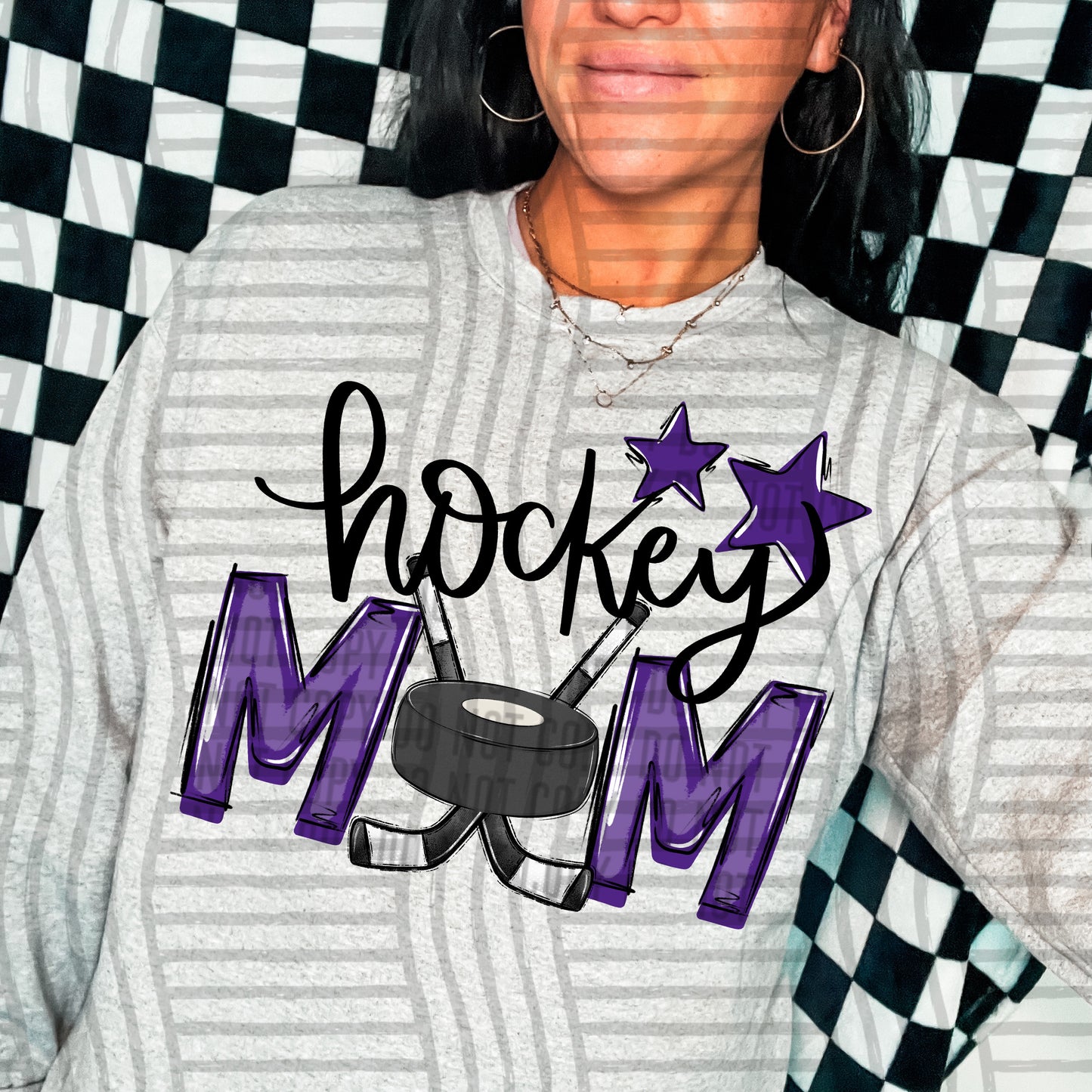 HOCKEY MOM TEES - 20 COL0RS