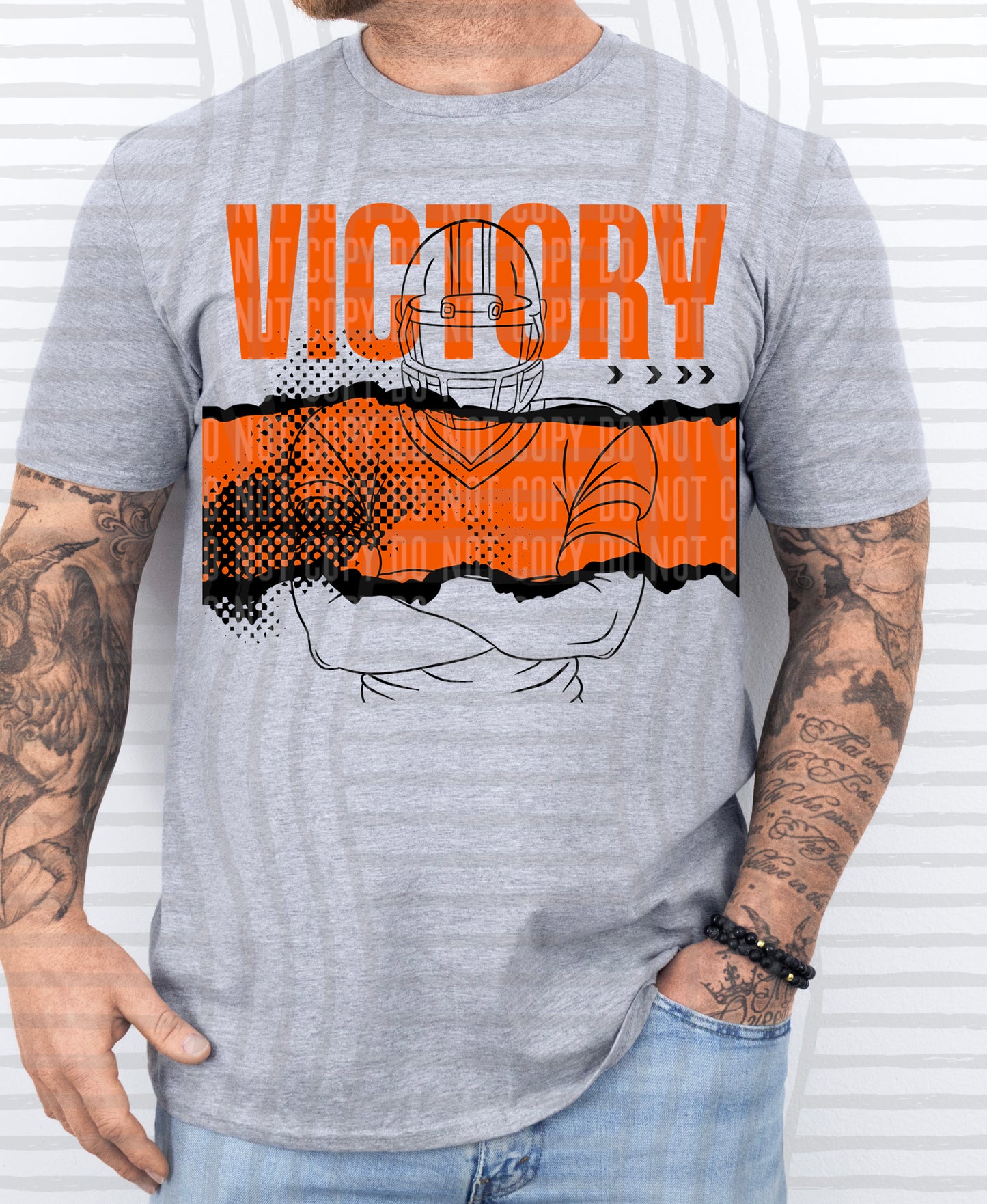 VICTORY FOOTBALL PLAYER TEES -25 COLORS