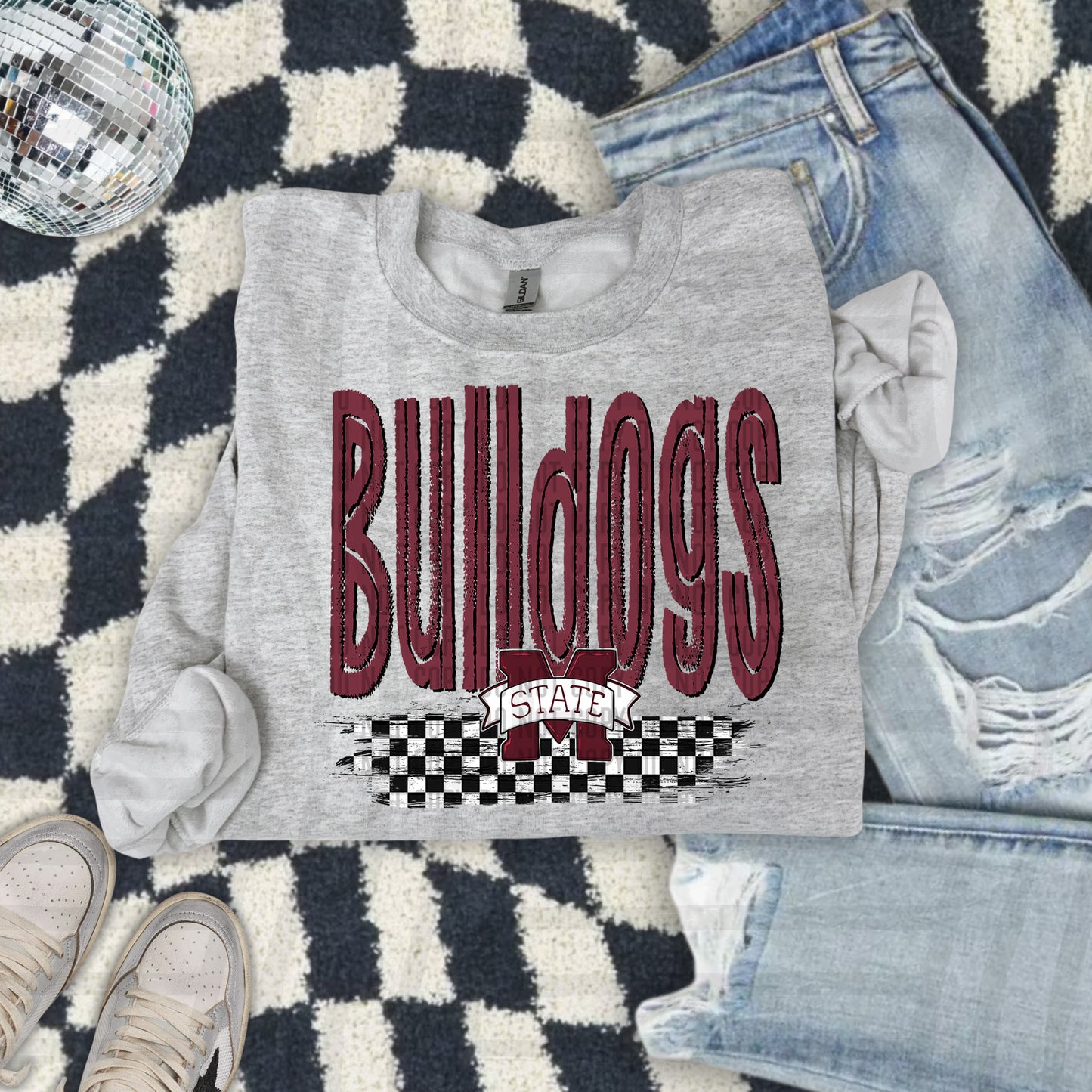 CHECKERED COLLEGE TEES