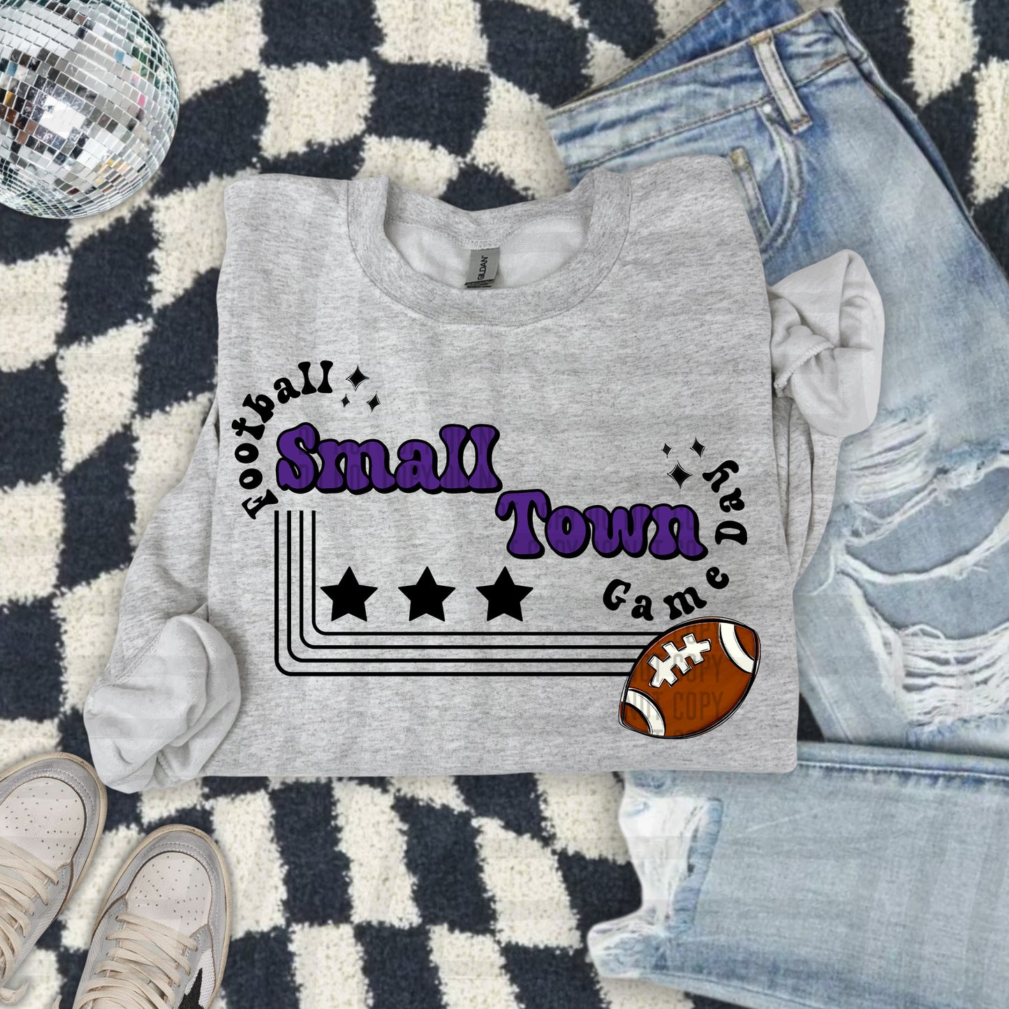 SMALL TOWN FOOTBALL TEES -21 COLORS