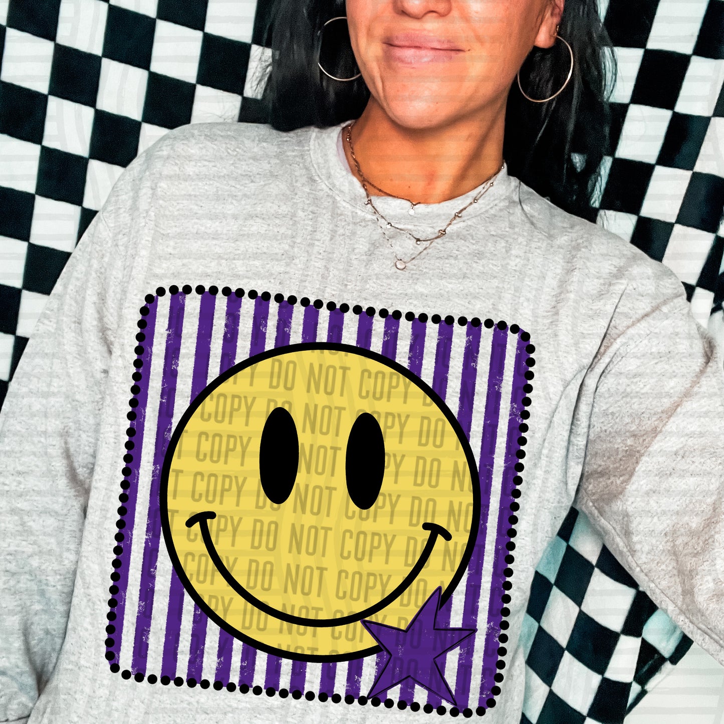 DISTRESSED SMILEY TEE - MULTIPLE COLORS