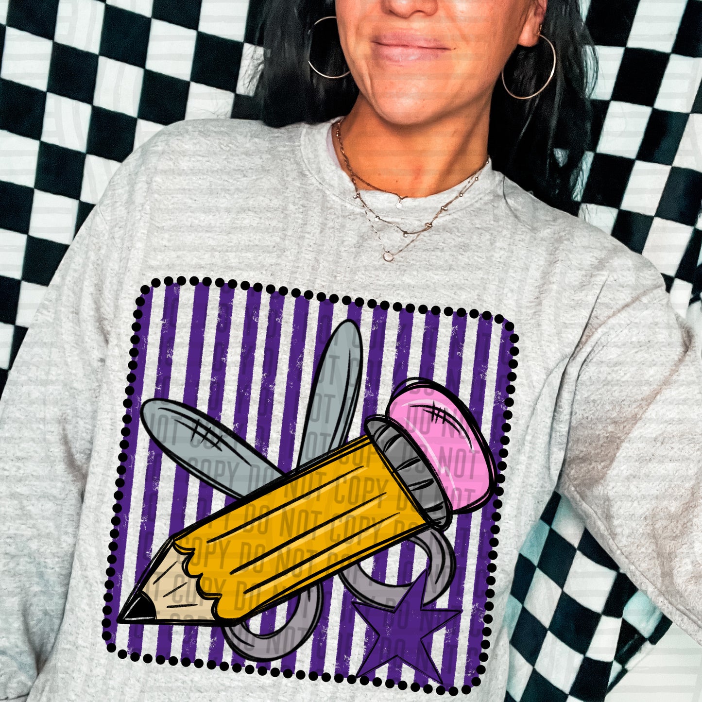 DISTRESSED PENCIL TEE - MULTIPLE COLORS