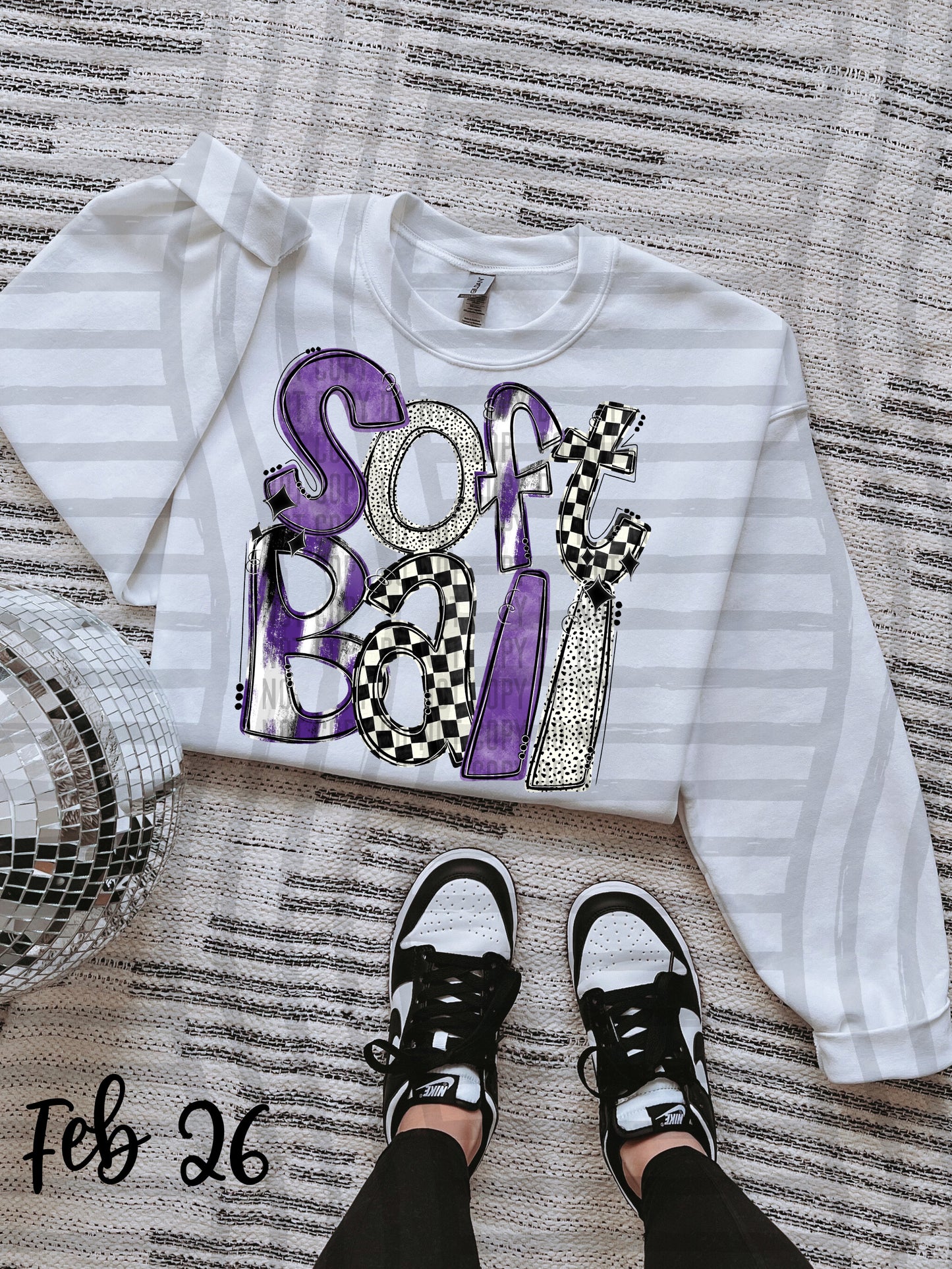 VARIETY COLOR SOFTBALL TEES