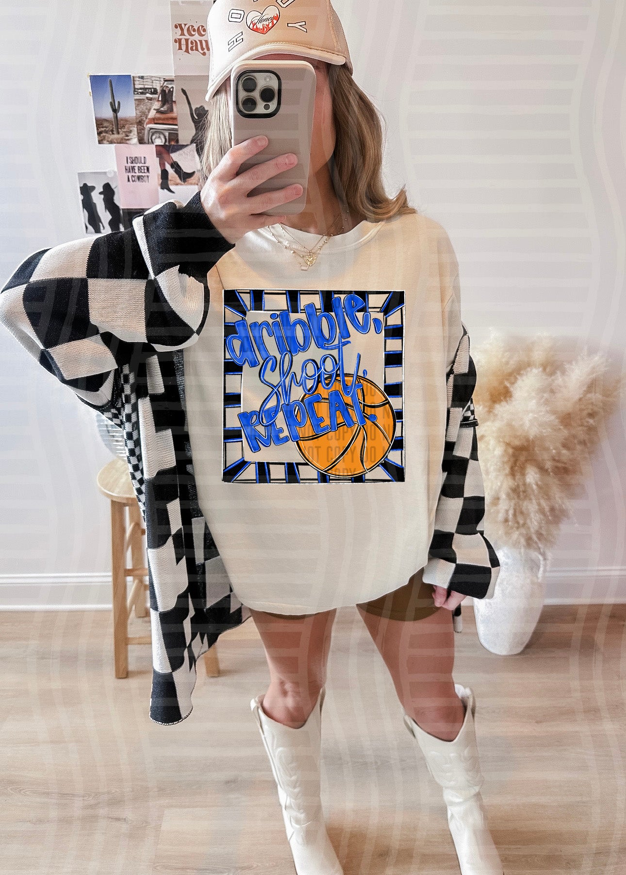 DRIBBLE SHOOT REPEAT TEE