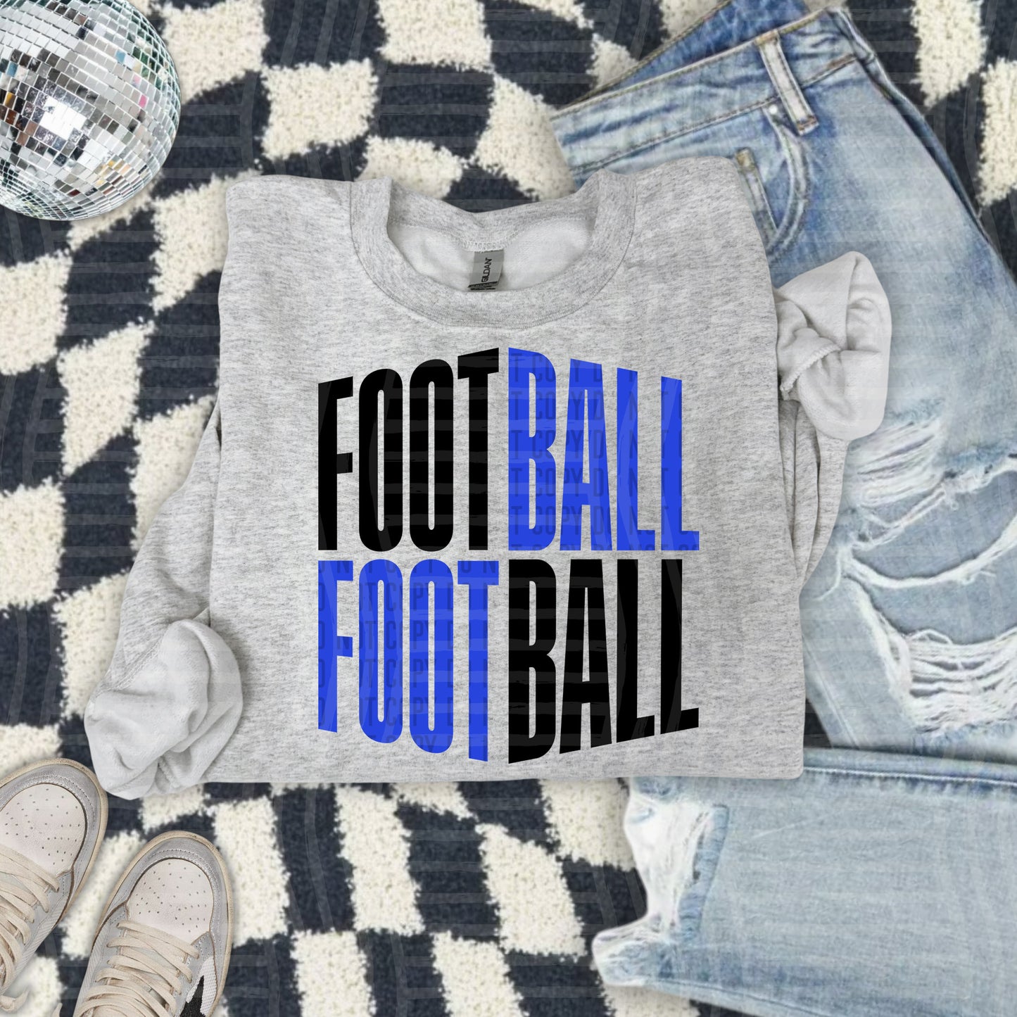 WORD ART FOOTBALL TEE