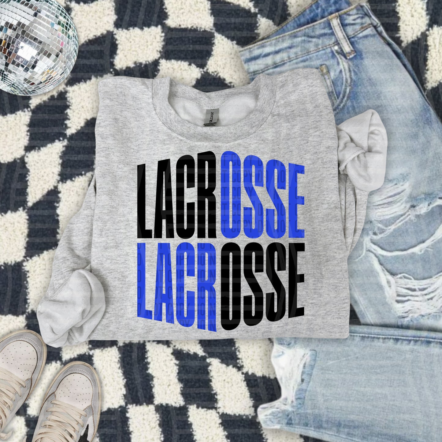 WORD ART LACROSSE TEE