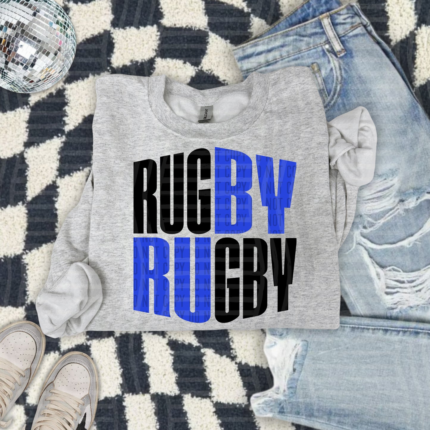 WORD ART RUGBY TEE