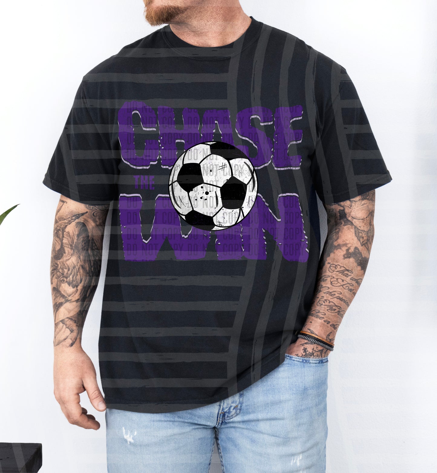 SOCCER -CHASE THE WIN TEE -VARIETY COLORS