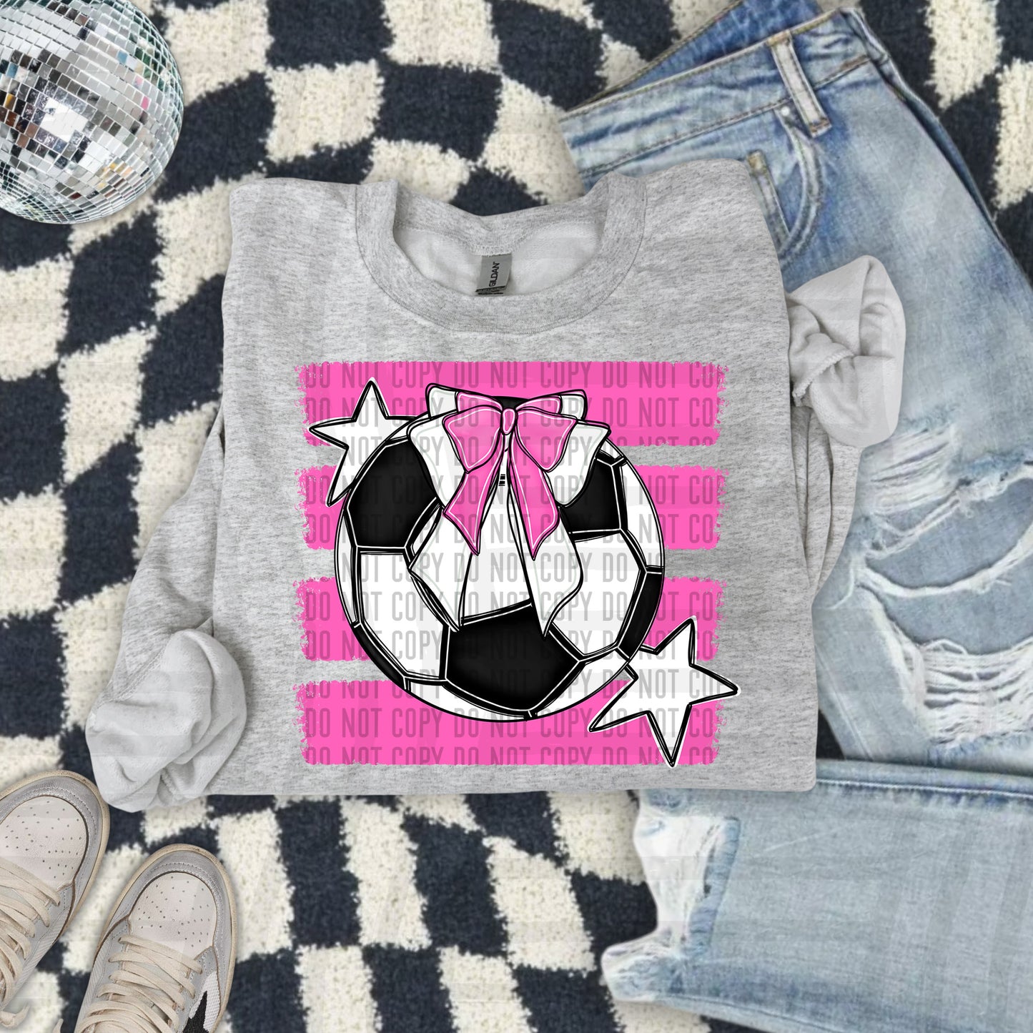 SOCCER BOW BOW TEES -25 COLORS
