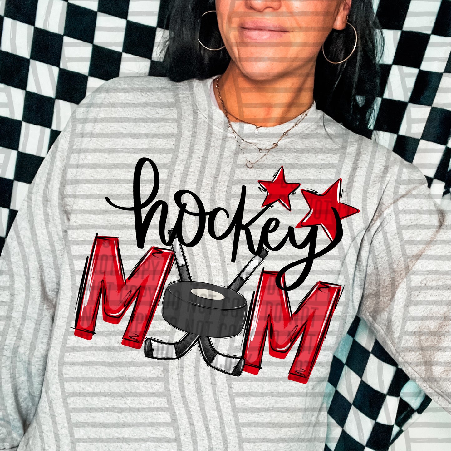 HOCKEY MOM TEES - 20 COL0RS