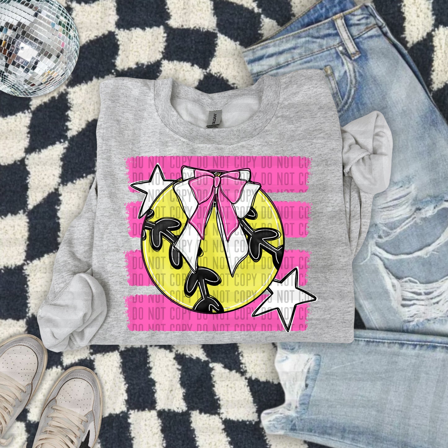 SOFTBALL BOW BOW TEES -25 COLORS