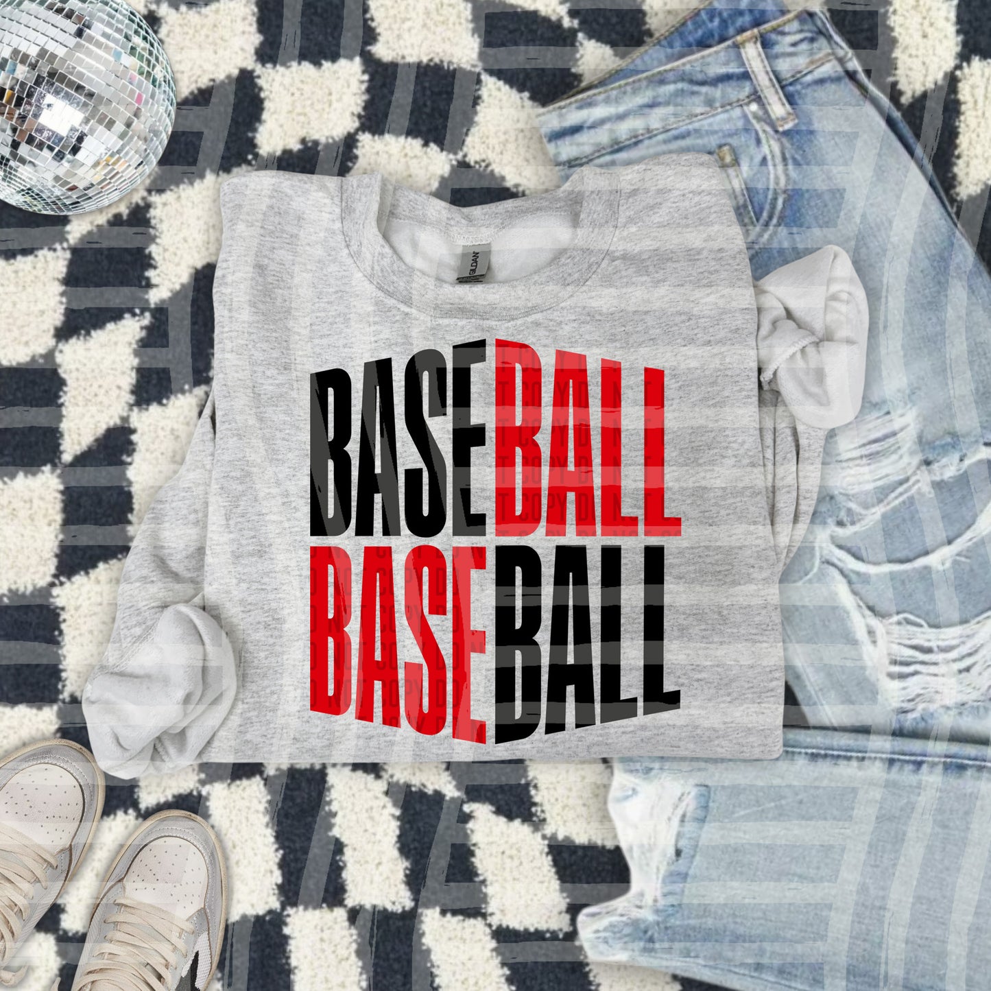 BASEBALL WORD ART TEE