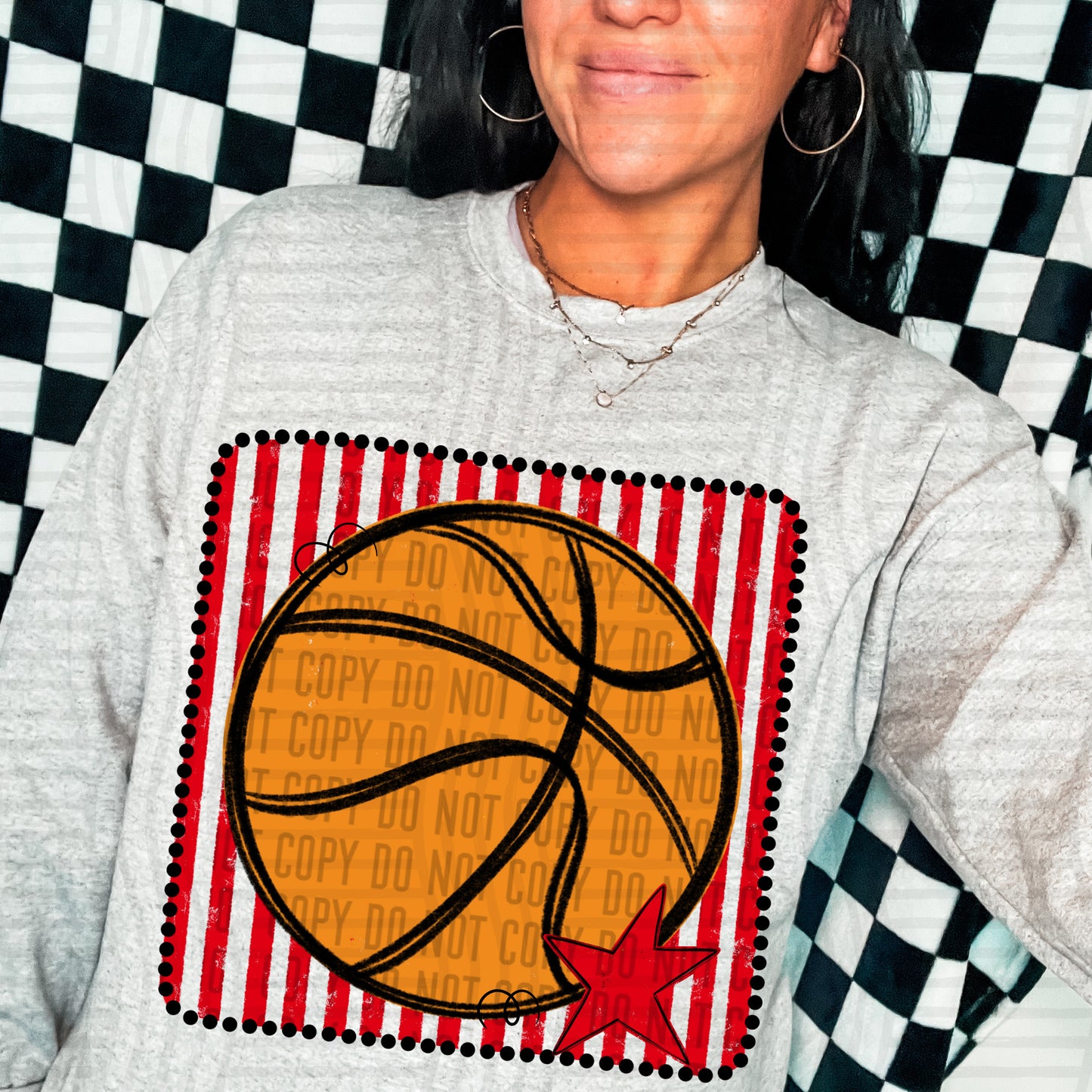 DISTRESSED BASKETBALL TEE - MULTIPLE COLORS