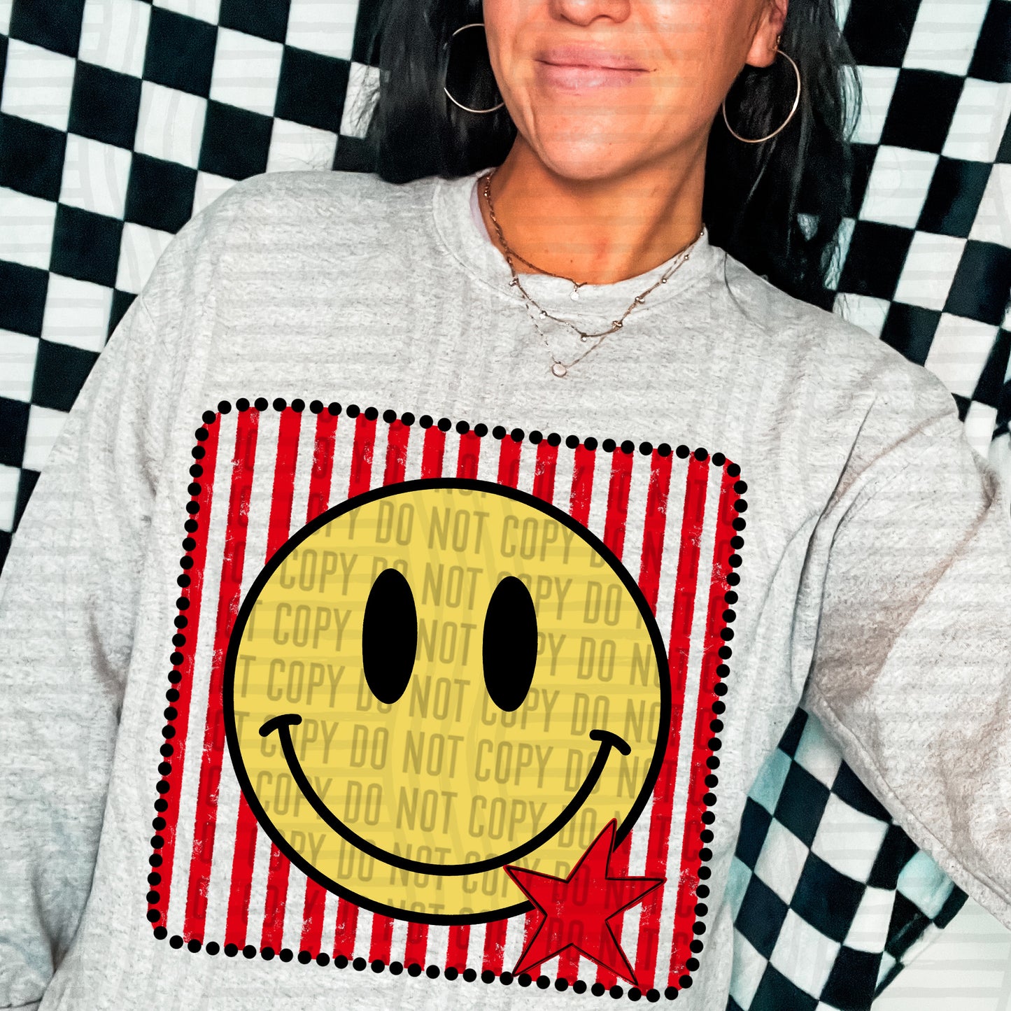 DISTRESSED SMILEY TEE - MULTIPLE COLORS