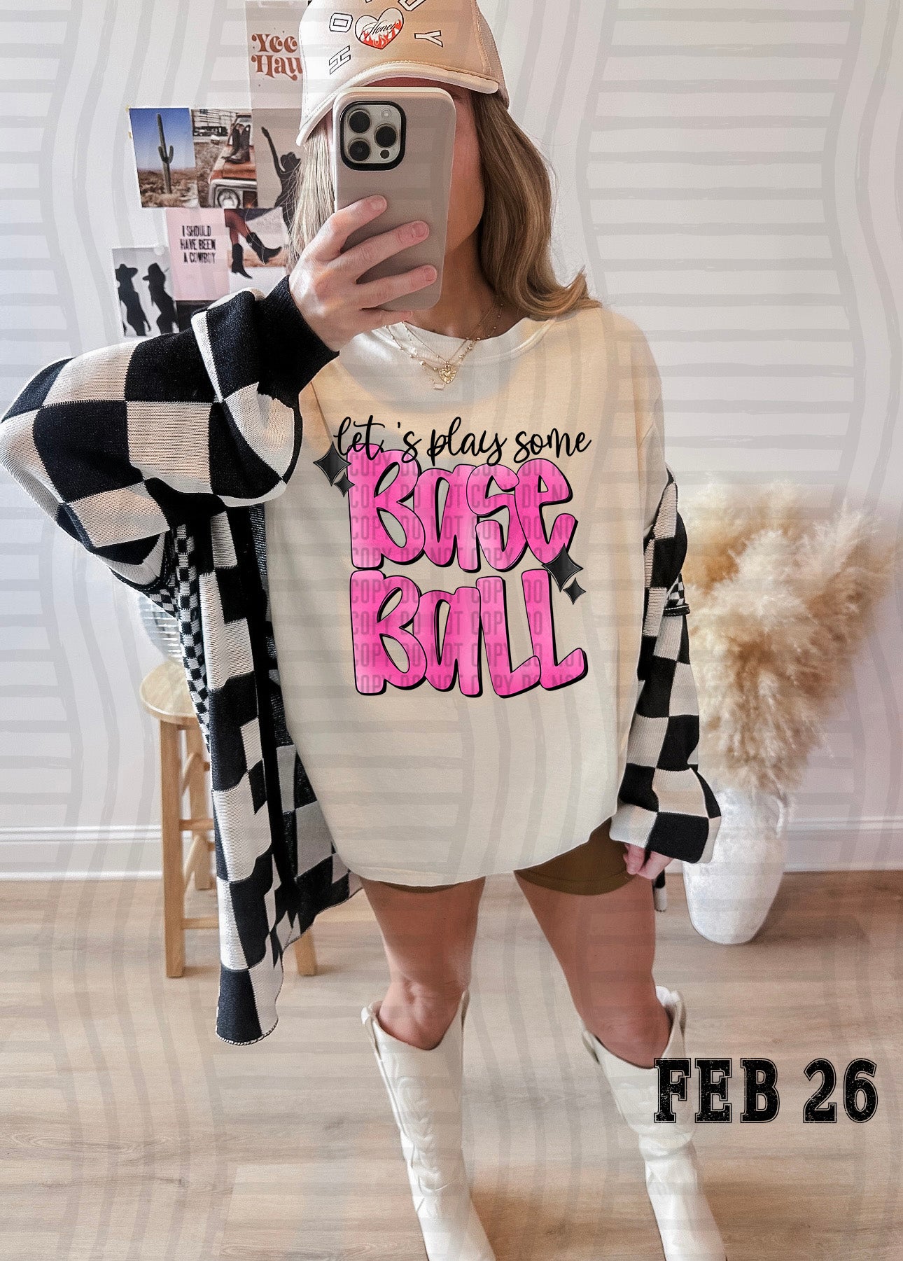 LET'S PLAY SOME BASEBALL TEE-VARIETY OF COLORS