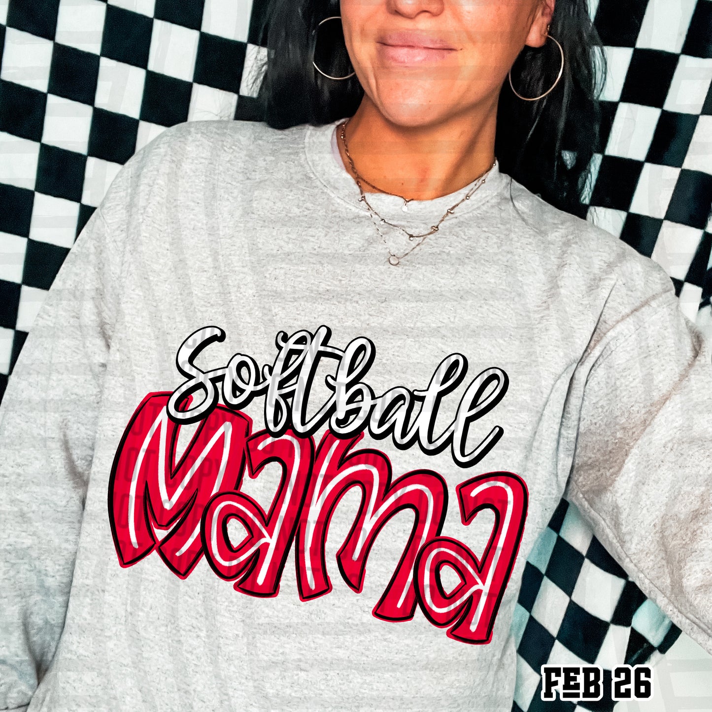 SOFTBALL MAMA TEES - VARIETY COLORS
