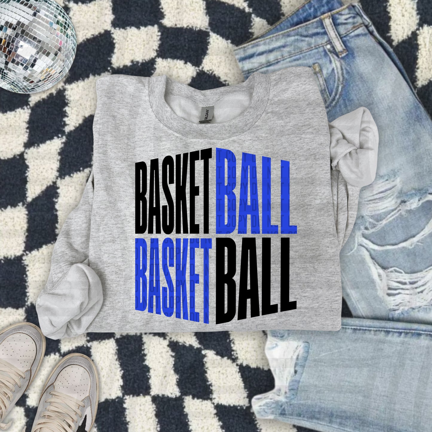 BASKETBALL WORD ART TEE