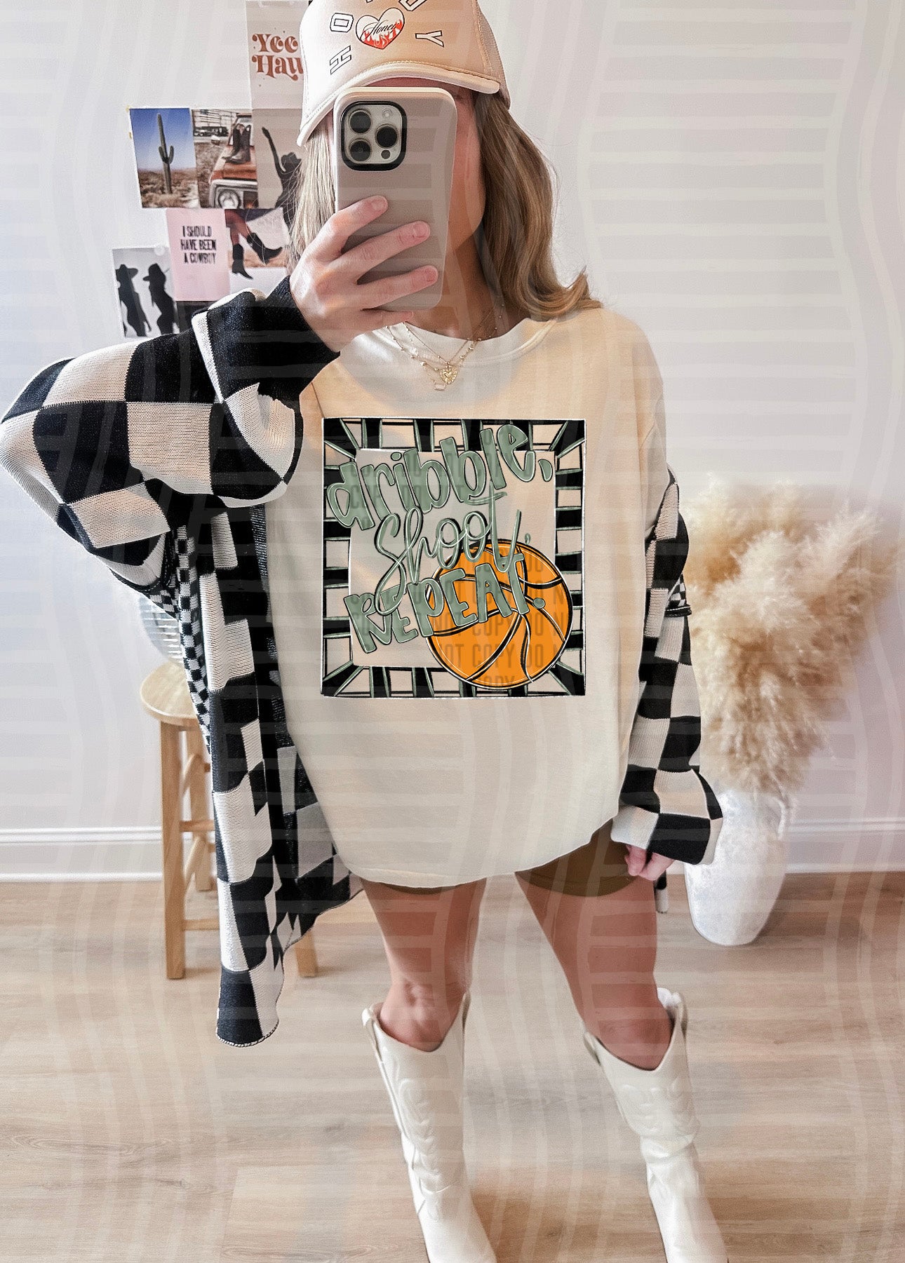 DRIBBLE SHOOT REPEAT TEE