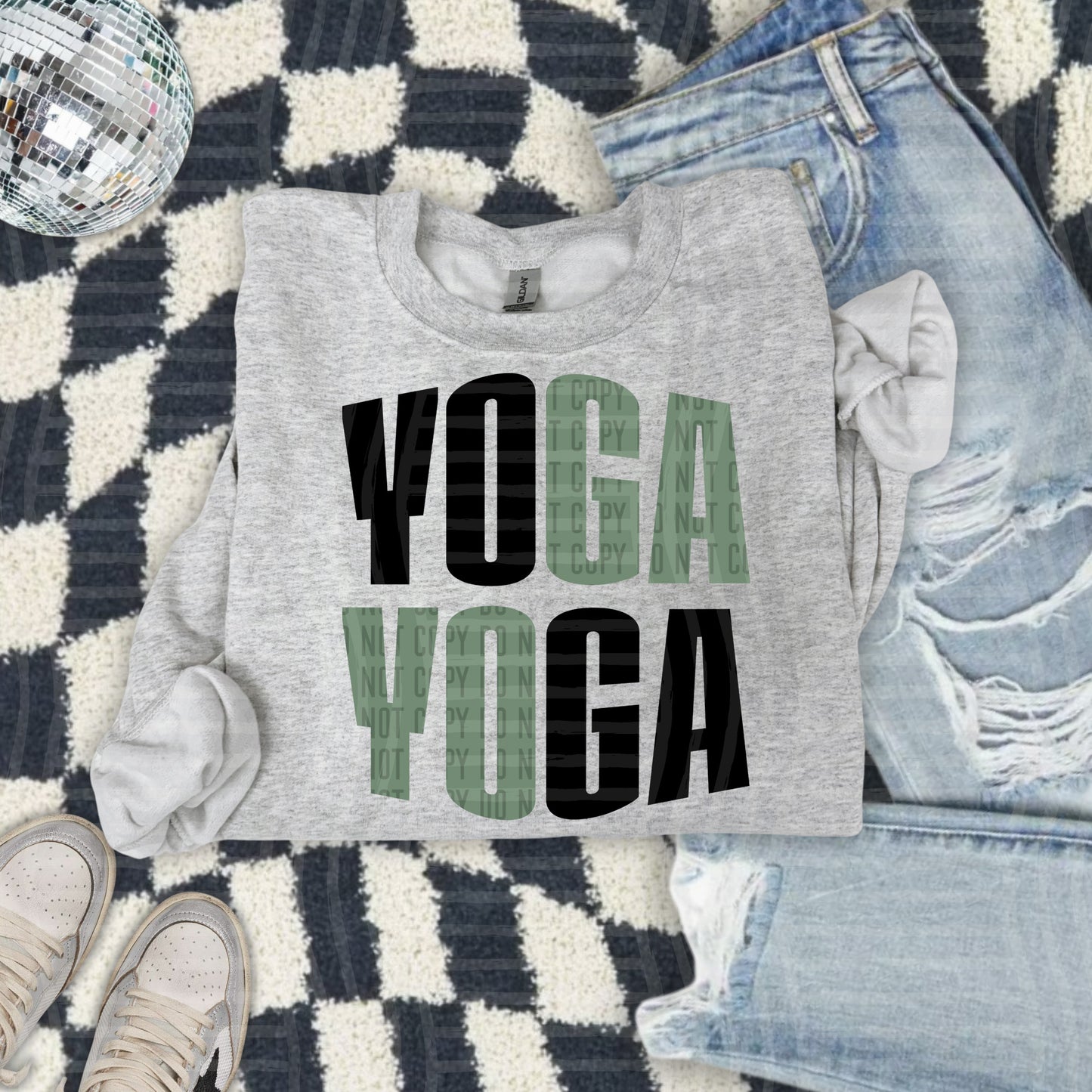 WORD ART YOGA TEE