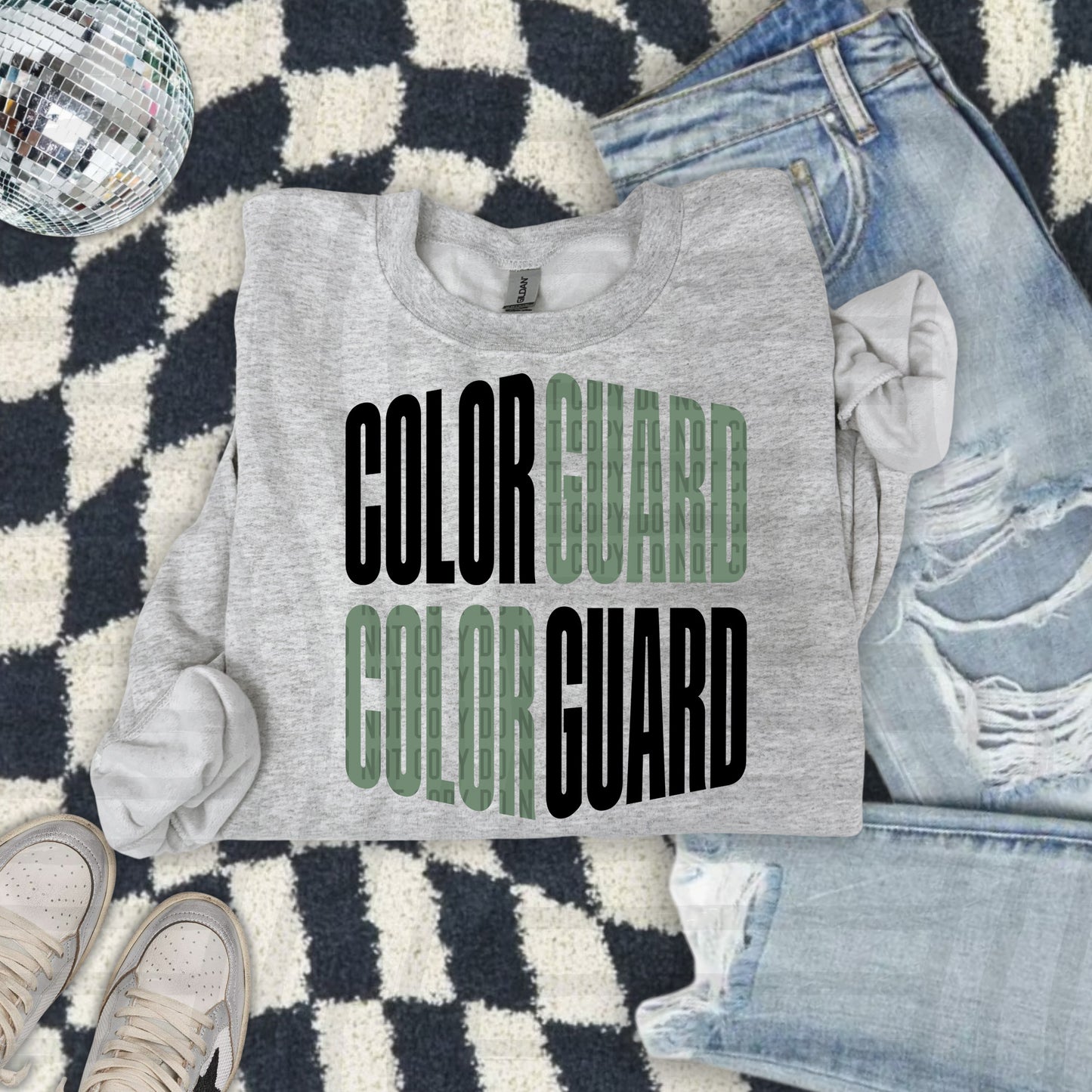 WORD ART COLOR GUARD TEE