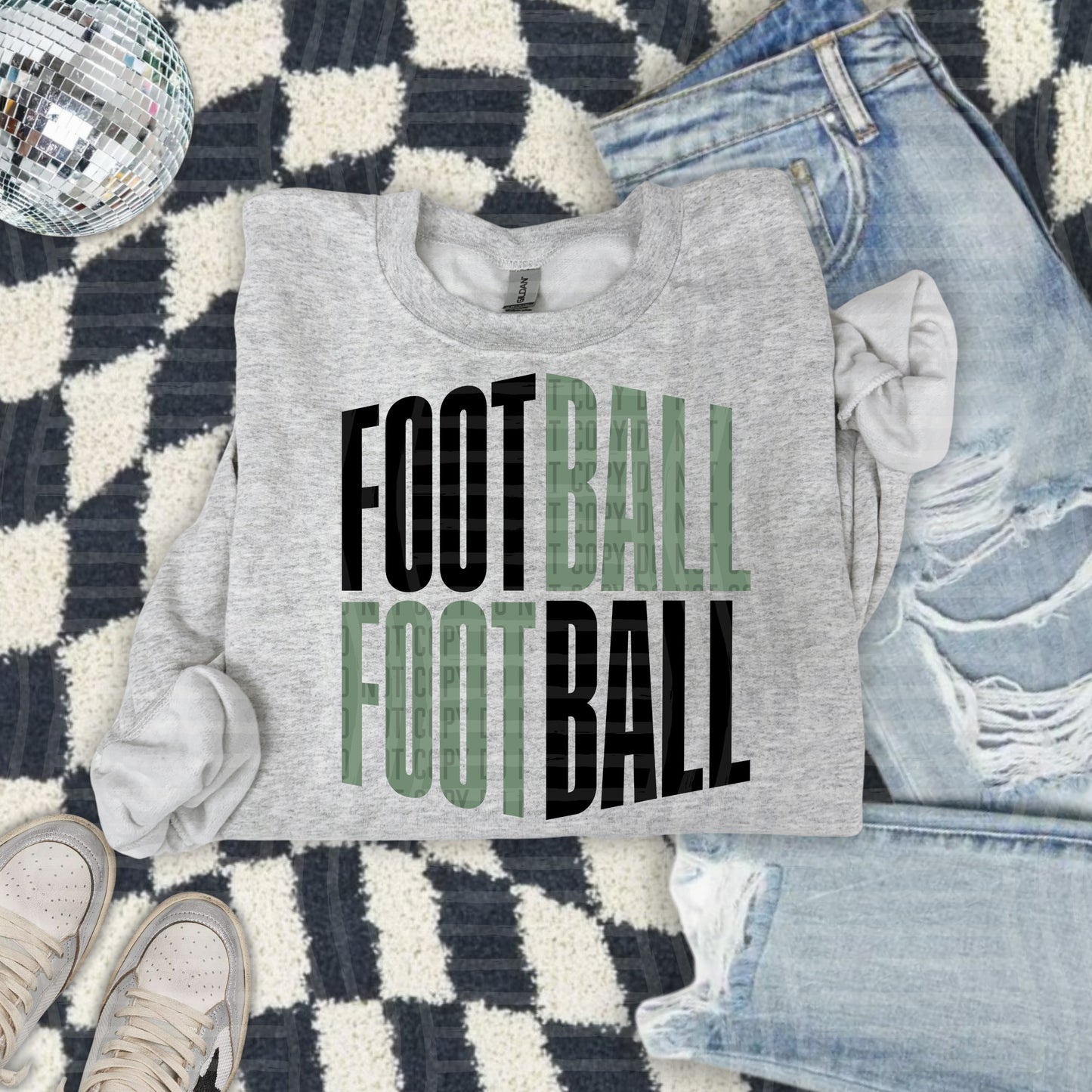 WORD ART FOOTBALL TEE